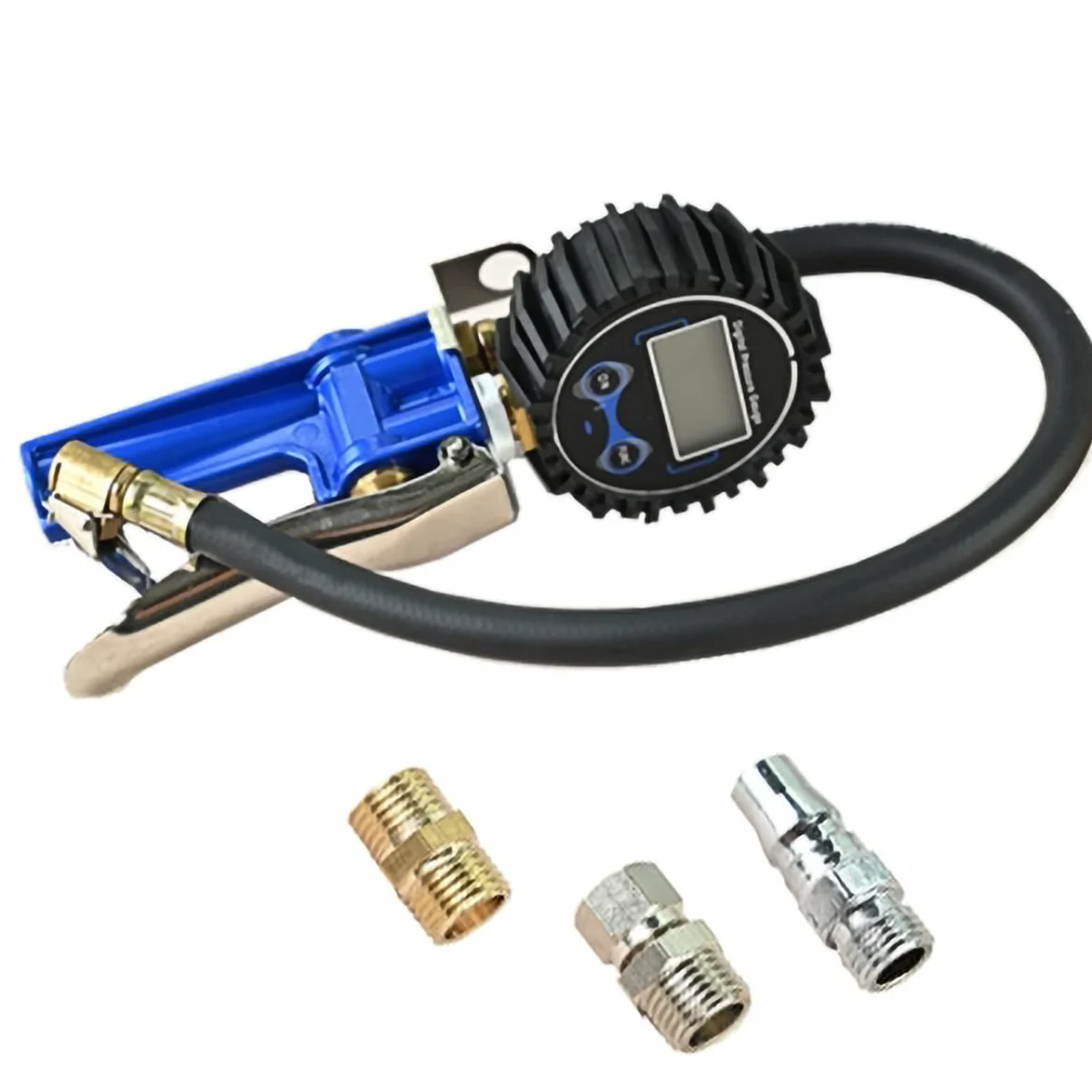 Manómetro de presión de neumáticos, Accesorios de Herramientas de neumáticos de Mandril de Aire de Alta Resistencia para Coche, Motocicleta, Motocicleta, Furgoneta