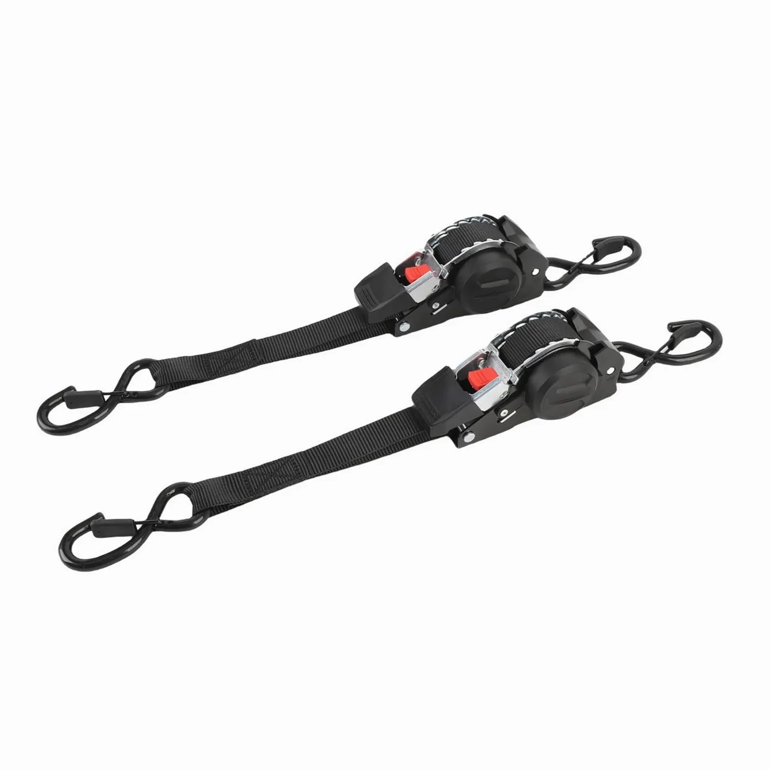 Correas de trinquete Juego de Pernos Acero Inoxidable con Correa trinquete retráctil 1 Pulgada x 10 pies, 1760 Libras Resistencia a la Rotura for vehículos Todo Terreno
