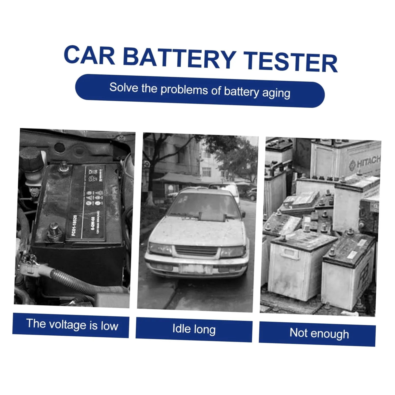 12v Probador De De Batería Impresora y Analizador De Baterías Para Automóviles Motos y Camiones Medición Precisa De Voltaje