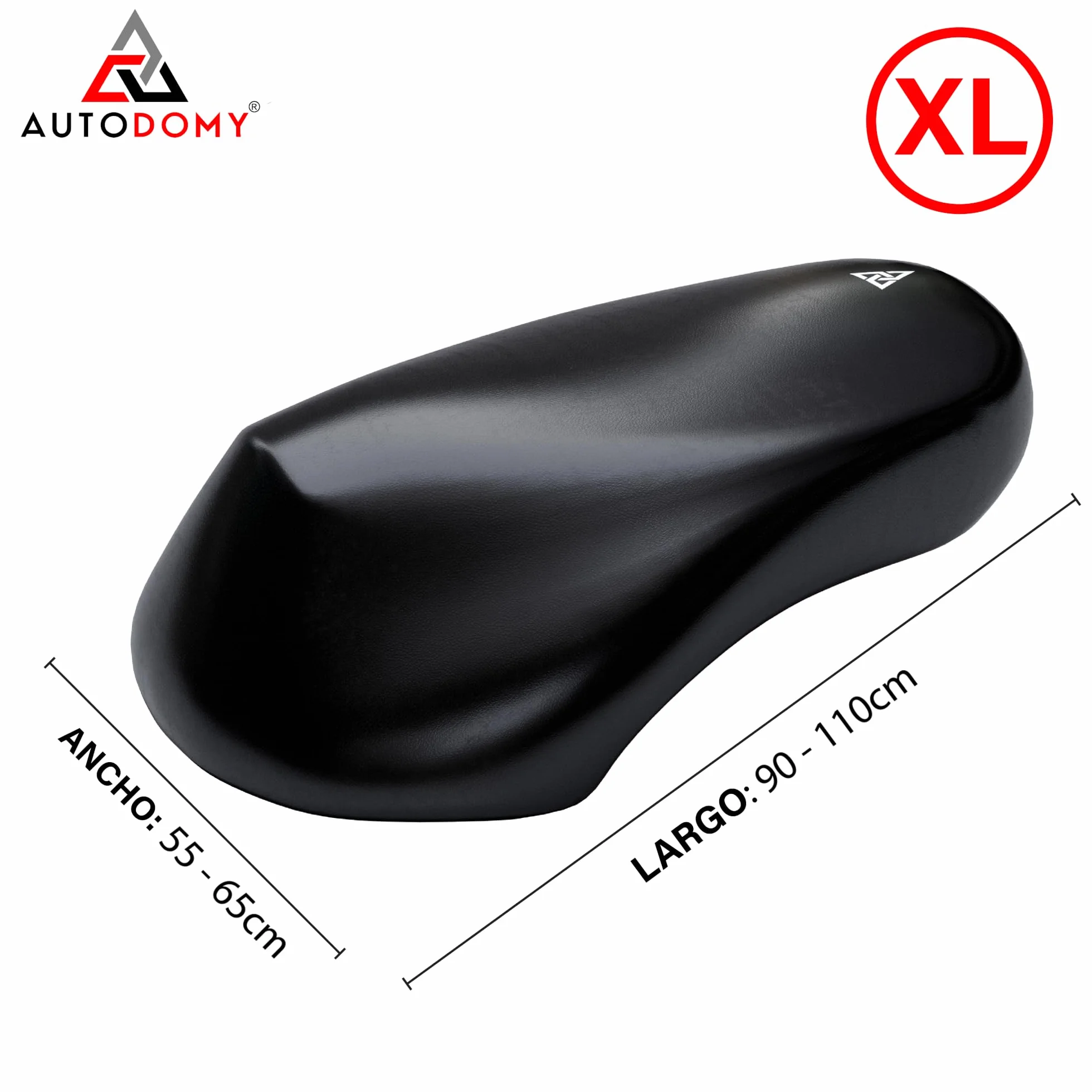 Autodomy Funda Asiento Moto Talla XL para Asientos de 90 a 110 cm | Funda para Asiento Moto Antideslizante y Resistente a Arañazos | para Todo Tipo de Motos y Scooters | Protege de la Lluvia y el Sol