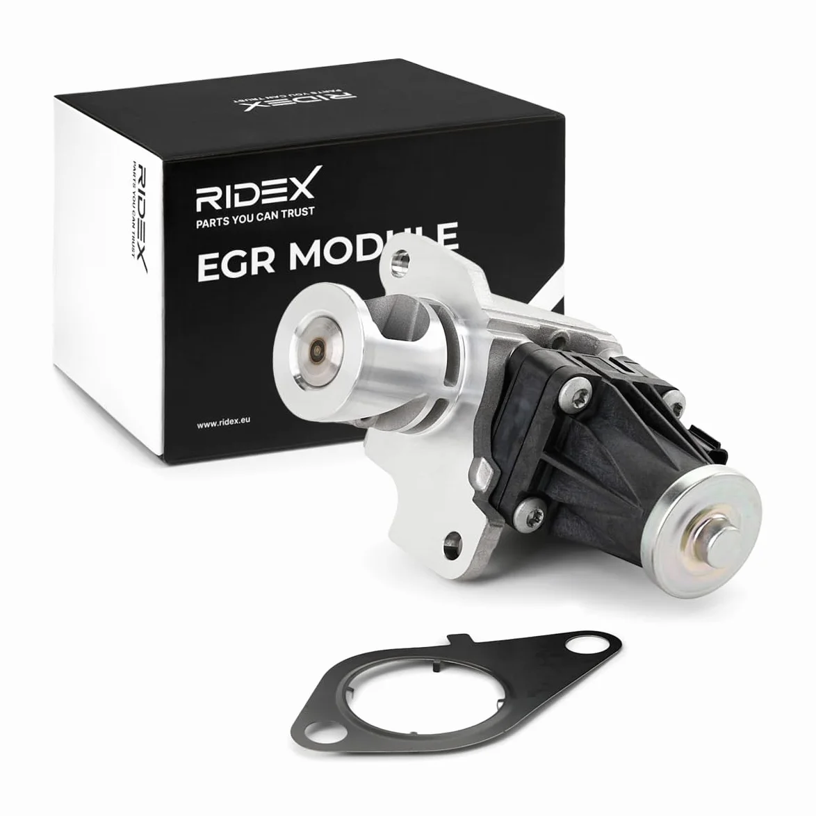 RIDEX 4198E0091 Modulo EGR eléctrico con juntas Compatible con NISSAN Qashqai II J11, J11
