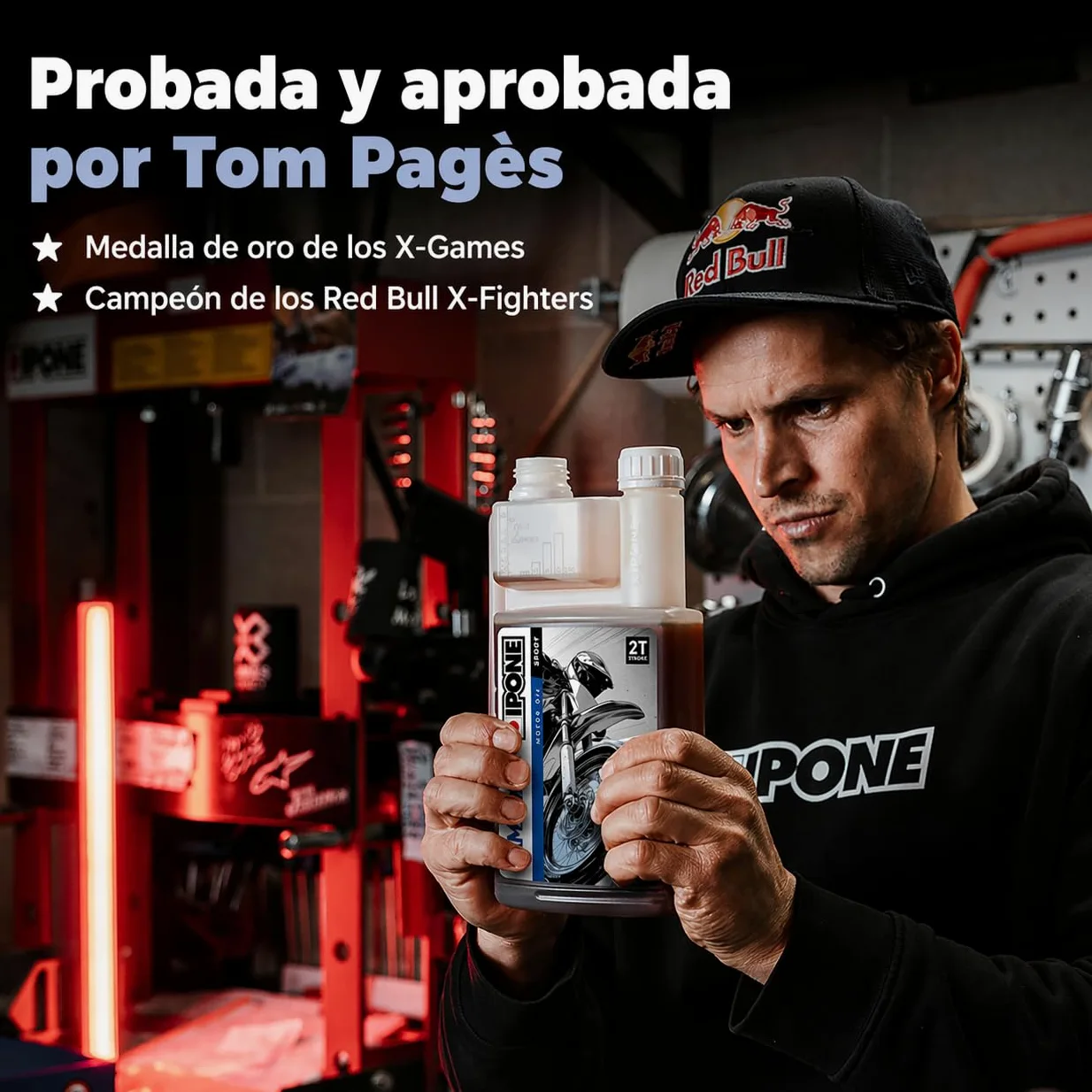 IPONE – Aceite de Motor para Moto 2 Tiempos Samouraï – Bidón dosificador 5 Litros - 100% sintético - Gama Sport - Altísimas prestaciones - Protección óptima del motor - Uso ocio y competición