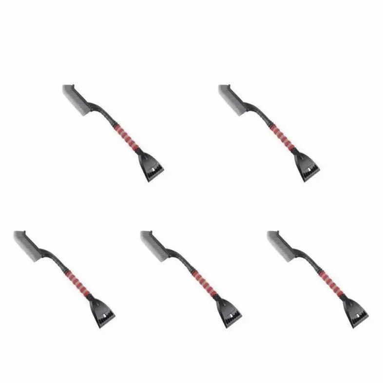 Rascador de hielo para coche Rascador Nieve Coche Herramienta Limpieza Nieve Ventana Y Parabrisas Cepillo Eliminación Nieve Rascador Hielo Para Invierno 1 ~ 7 Uds Rascadores de hielo para coche(Red Gr