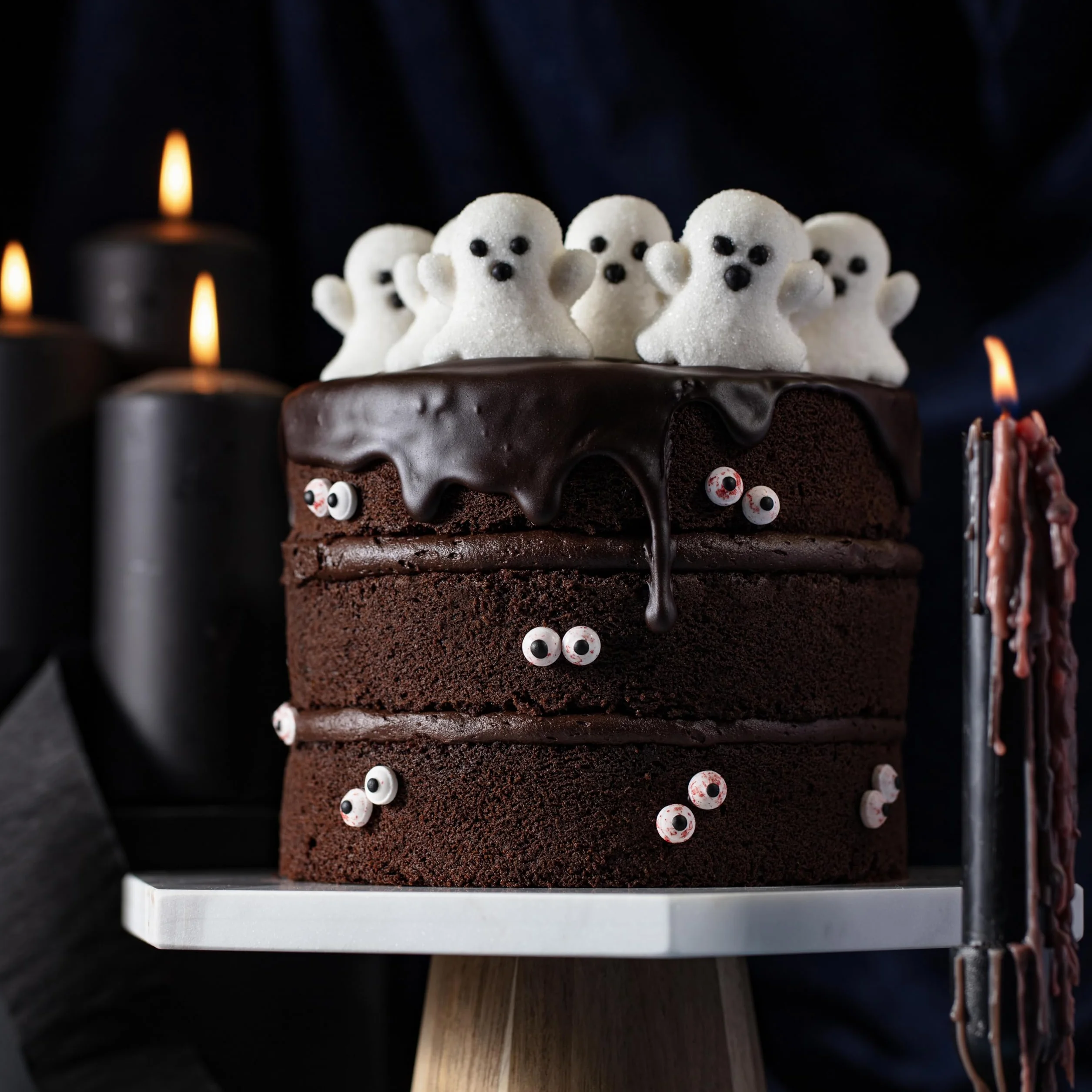 Topper de Malvavisco para Pasteles Halloween – Set de 12 Fantasmas 180g