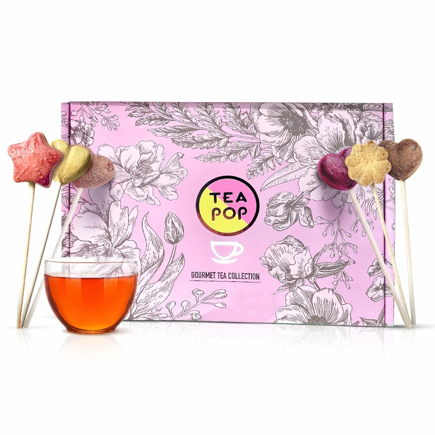 Tea-Pop Caja de regalo de té en barra, 100% natural, se disuelve en agua