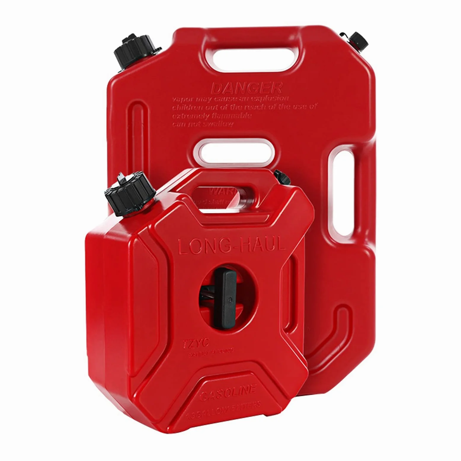 CGF- Recipientes para Gasolina Bidón de 3L, 5L con Pico vertedor Flexible - Ideal para Almacenamiento de Combustible Diesel y Aceite con certificación de aprobación de la Onu, Rojo