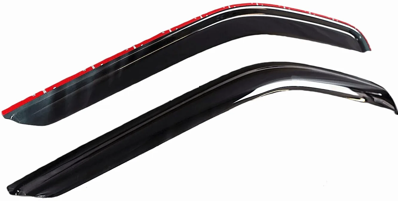 2X Deflectores de Aire Compatible con Transporter T5 T6 2003 - Presente Derivabrisas protección Sol Lluvia Nieve Viento Vidrio acrílico PMMA de Primera Calidad