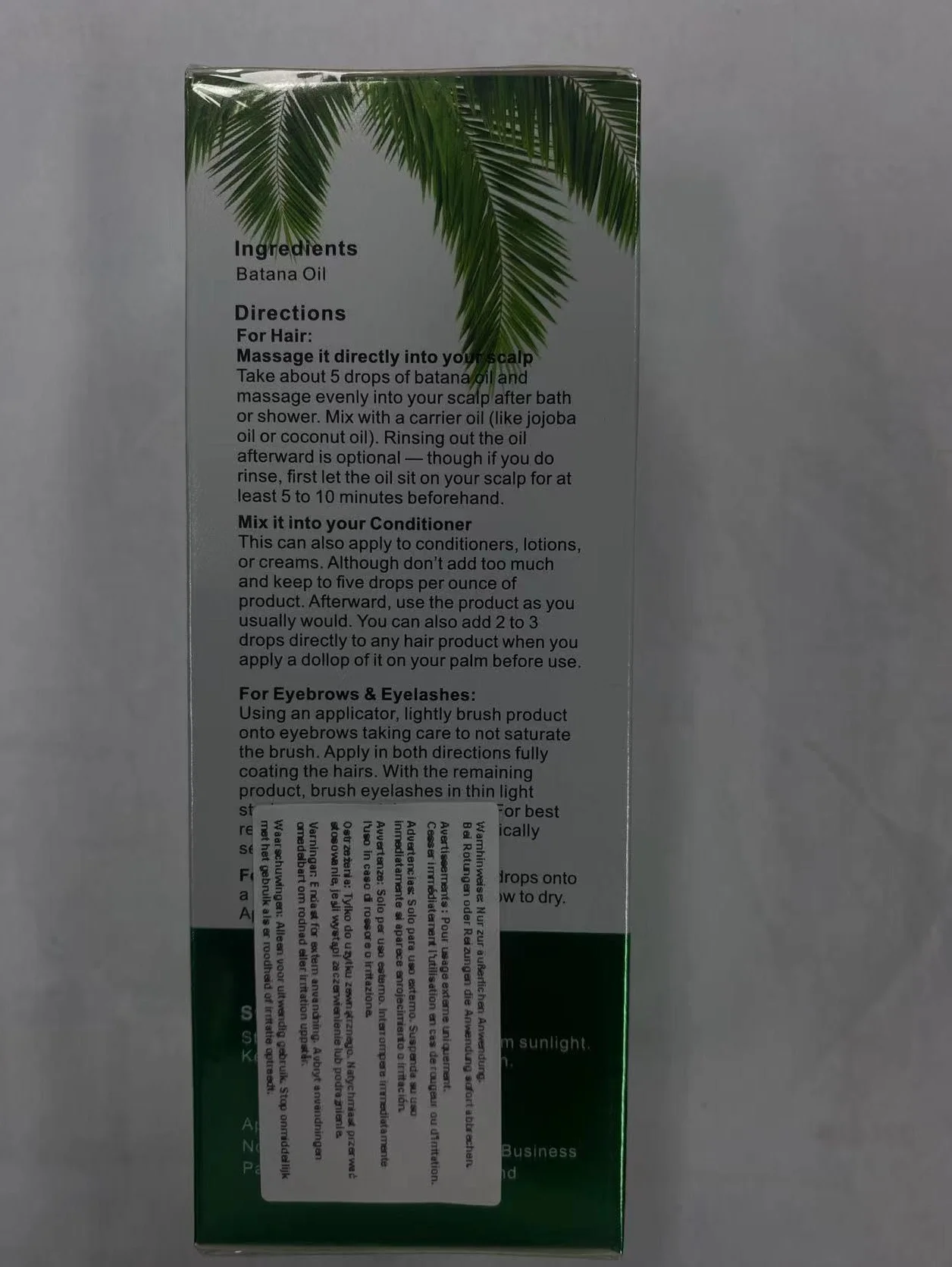 Aceite de Batana puro natural 60 ml para crecimiento cabello fortalece piel e hidratante facial