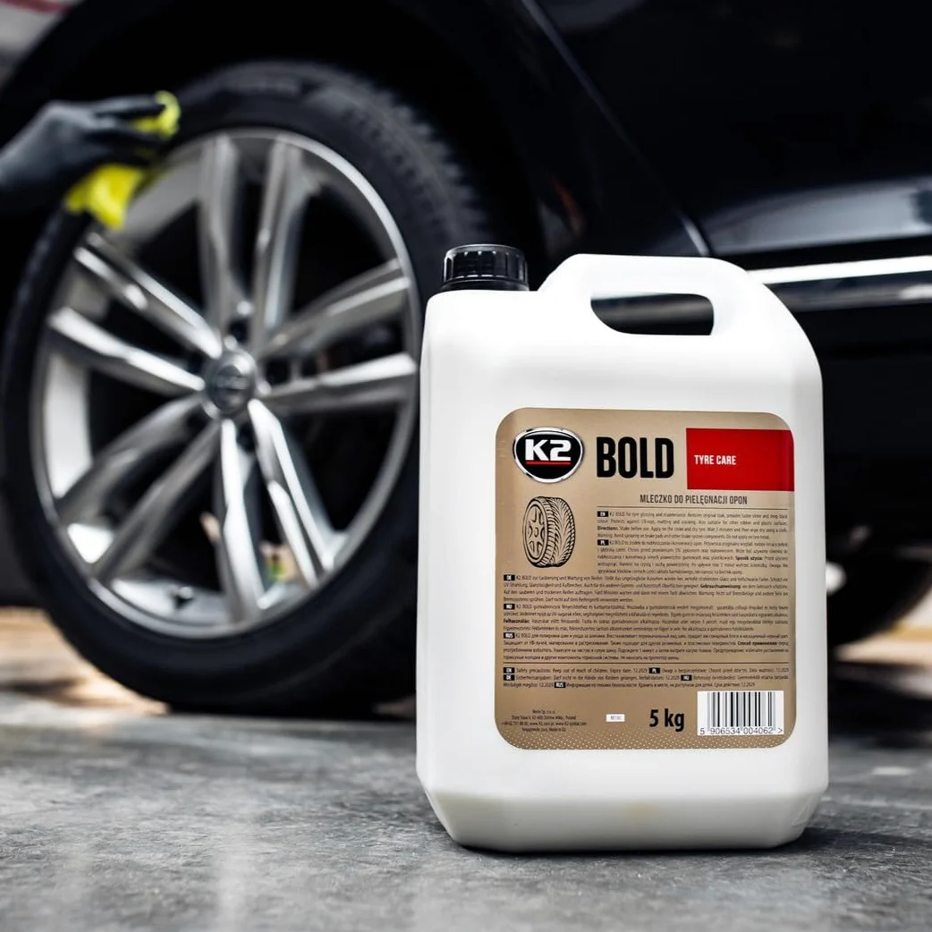 K2 Bold Acondicionador y Protector Abrillantador de Neumáticos Gomas de Exterior 5 litros