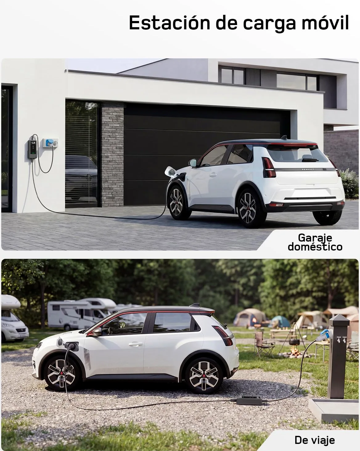 dé Cargador Coche Electrico 7,4kW App [6m, Monofásico, 6A-32A] EV Tipo 2 de 7kw 32A, Cargador Vehiculo Electrico 7kw para Model Y/3, EV3, Dolphin Surf, R5, Atto 2/3, Niro, BZ4X y Otros BEV/PHEV