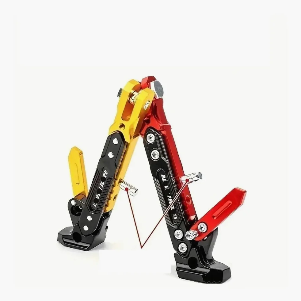 Pata Soporte Apoyo Caballete Lateral Ajustable para Motocicleta Y Bicicleta, Soporte De Apoyo para Accesorios Estacionamiento Universales