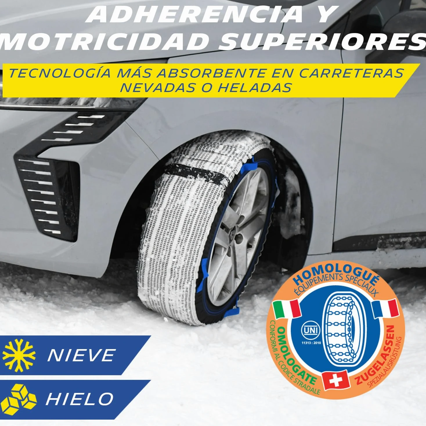 Michelin 008361 par Cadenas de nieve textiles