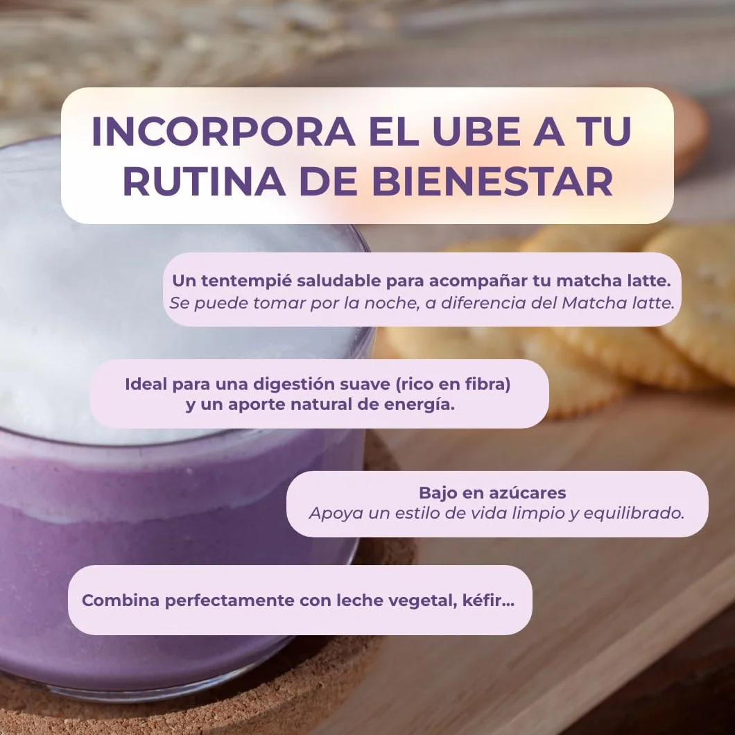 Inolab Polvo de Ube 100% Puro Superalimento para Latte, Postres y Smoothies 100 g