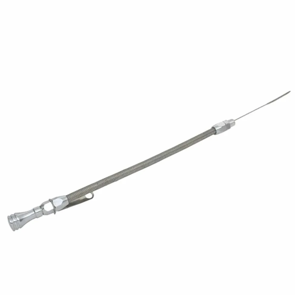 Varilla medidora de aceite del motor 1/4 pulgada NPT Accesorio de entrada de bandeja de acero inoxidable flexible de 20 pulgadas