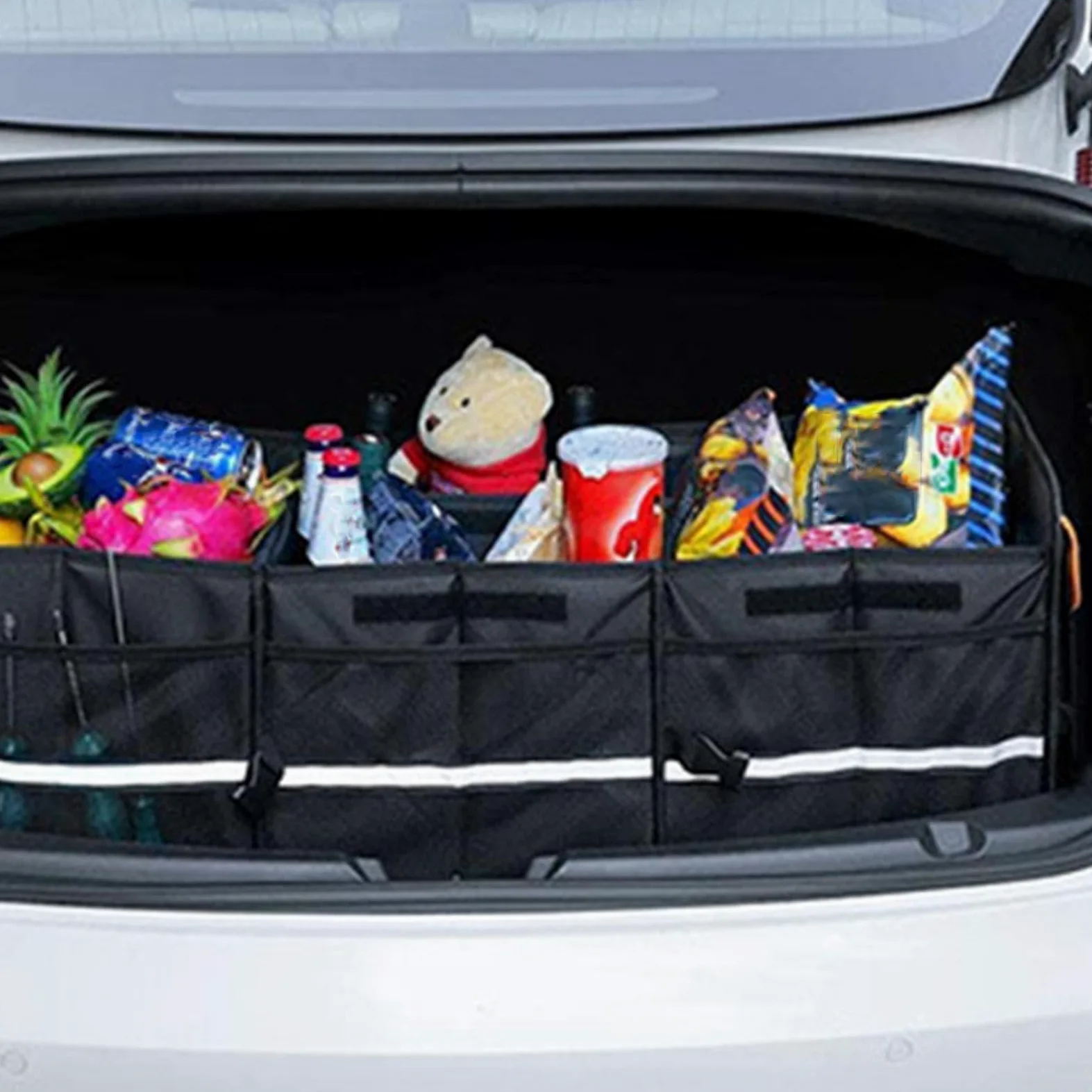 Organizador De Maletero Para Coche SUV Portátil Aislante De Gran Capacidad | Organizador de Almacenamiento y Bolsa Fría para Coche para Viajes Camping Interior de Automóvil Furgoneta