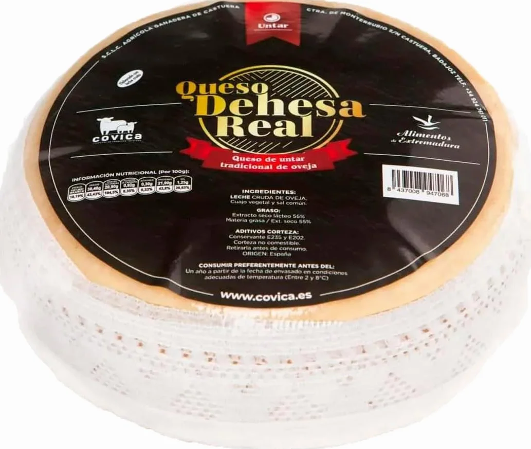 Dehesa Real Queso de la Serena de Extremadura 850 g queso para untar oveja
