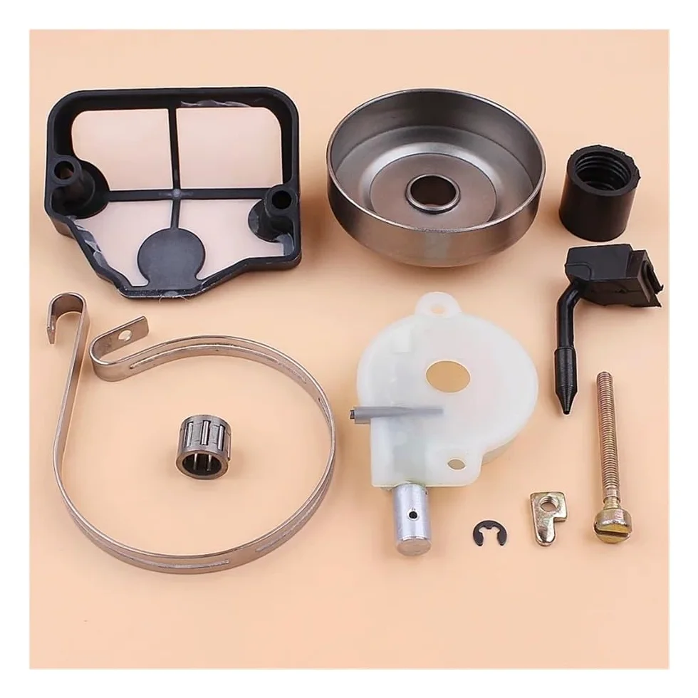 Kit de banda de freno tensor de cadena de bomba de aceite de tambor de embrague apto for motosierra H 142 141 137 136 36 41 530069342 530032117 545036801