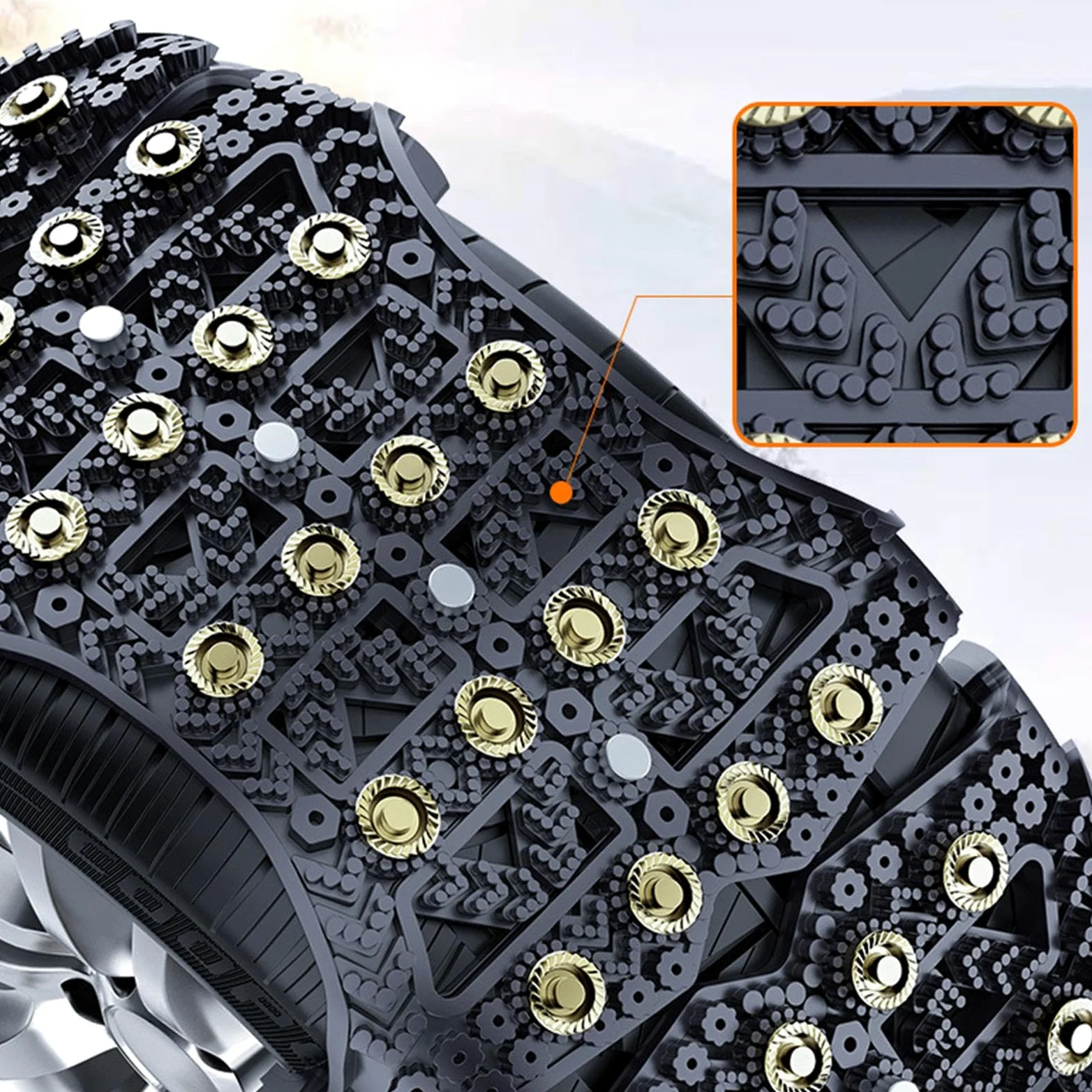 Cadena antideslizante para neumáticos, 6 cadenas de nieve para coche | herramientas universales de cadena de nieve, cadenas de neumáticos de camión, cadenas flexibles para neumáticos de nieve, bar