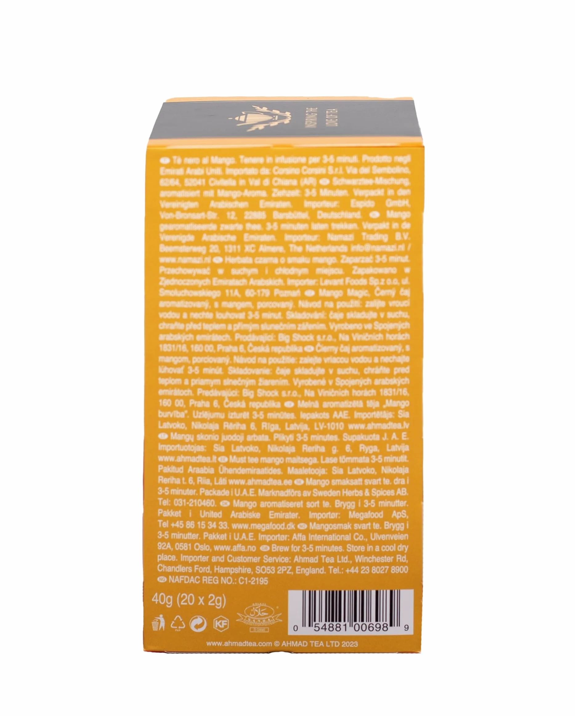 Ahmad Tea Mango Magic 20 Aluminium Foil Envelopes