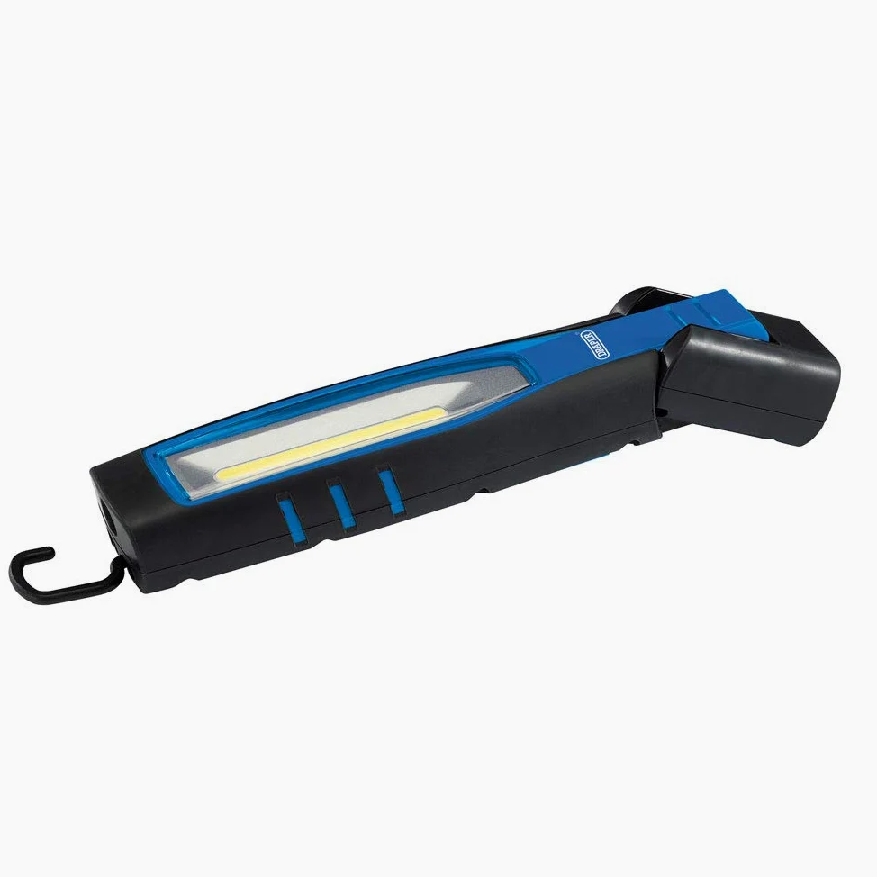 Draper 11764 - Lámpara de inspección recargable LED COB de 10 W, color azul