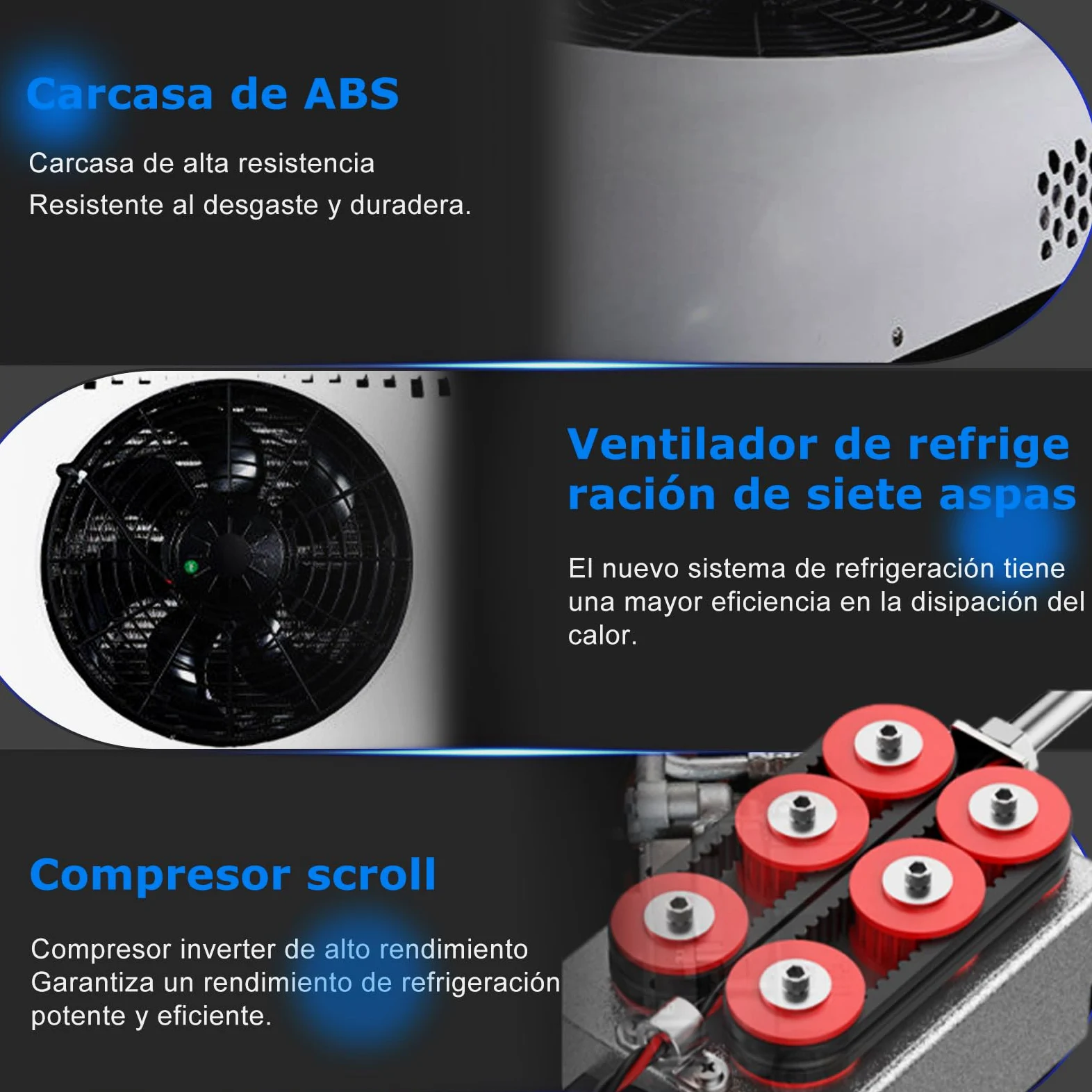 Ar condicionado 24V autocaravana Rojo