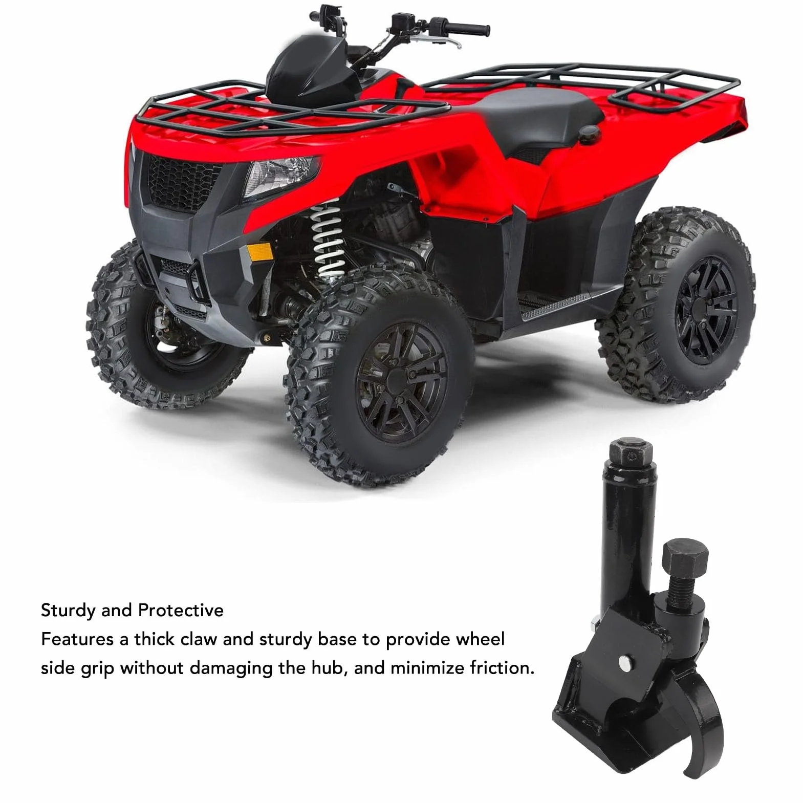 Gato Destalonador de Neumáticos Manual Herramienta Cambio Neumáticos con Martillo Ajustable Herramienta Cambio Neumáticos Manual para Destalonar Neumáticos para ATV UTV Reparación