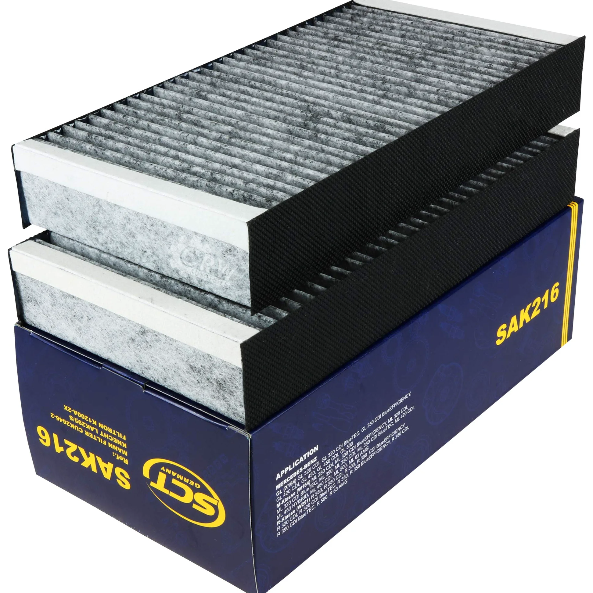 Set 85582248 SAK 216 10 filtros originales SCT para habitáculo, filtro de polen