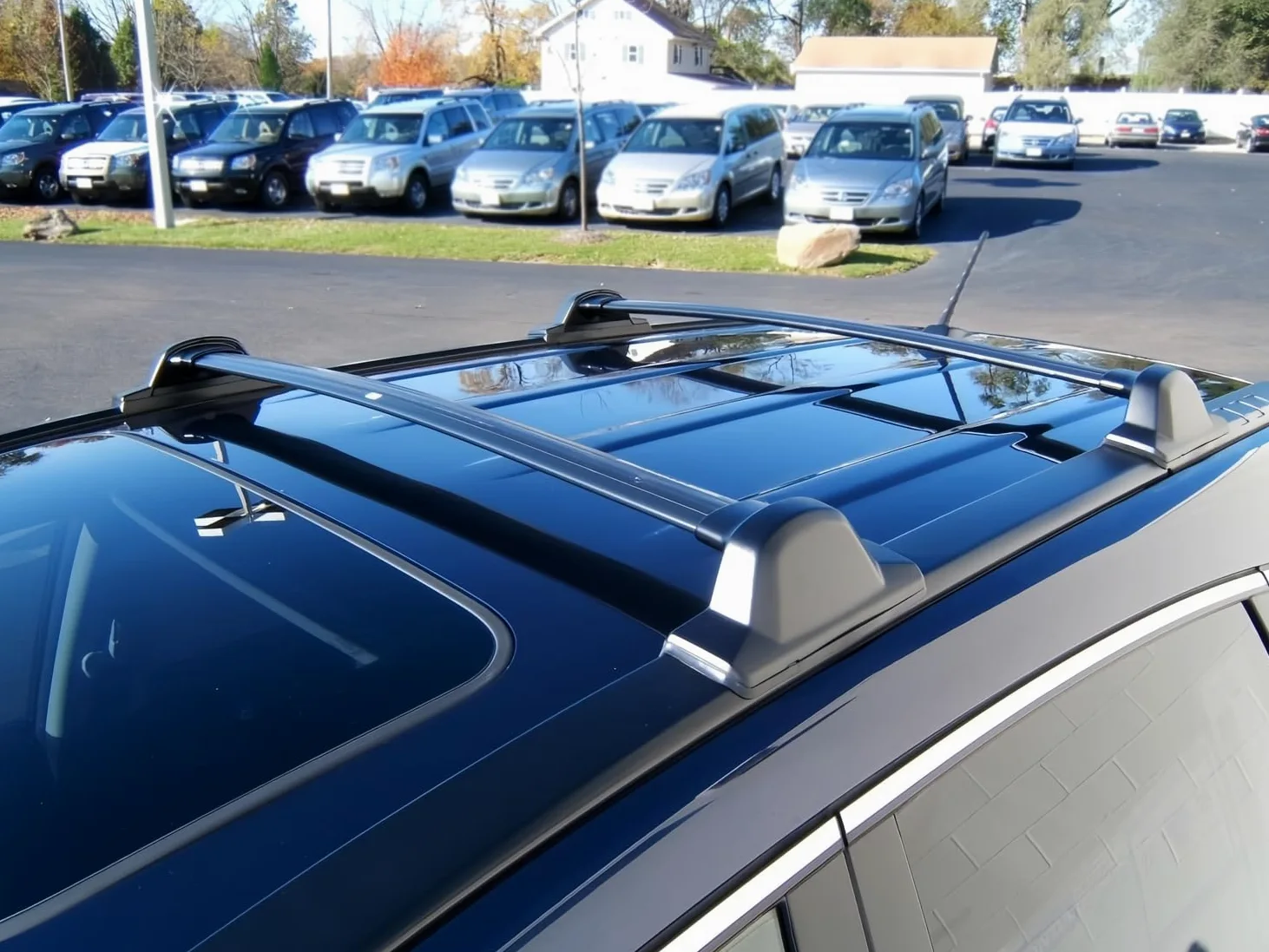 para H-Onda CRV Barras de Techo, Rieles Portaequipajes para 2002-06 2007-11 2012-16 2017-24, Fit Coches con Rieles Aleación de Aluminio Capacidad de Carga de 180kg, con Herramientas de Instalación