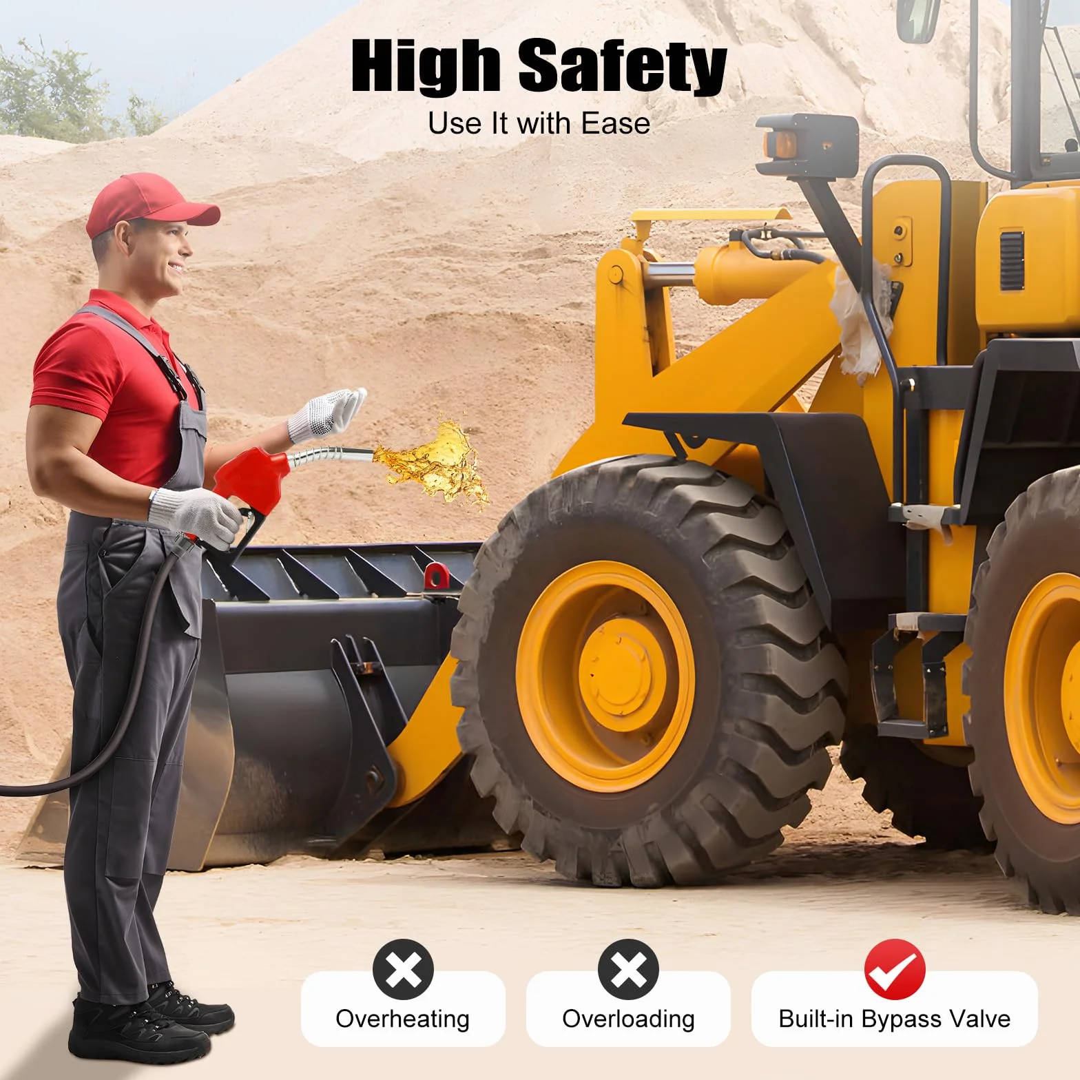 Bomba diesel autocebante 230v ± 10 DC 550w | Bomba de extracción de aceite eléctrica | Capacidad máxima de extracción de 2800 rpm, 60 l, incluye manguera, pistola de dispensación y otras herramientas