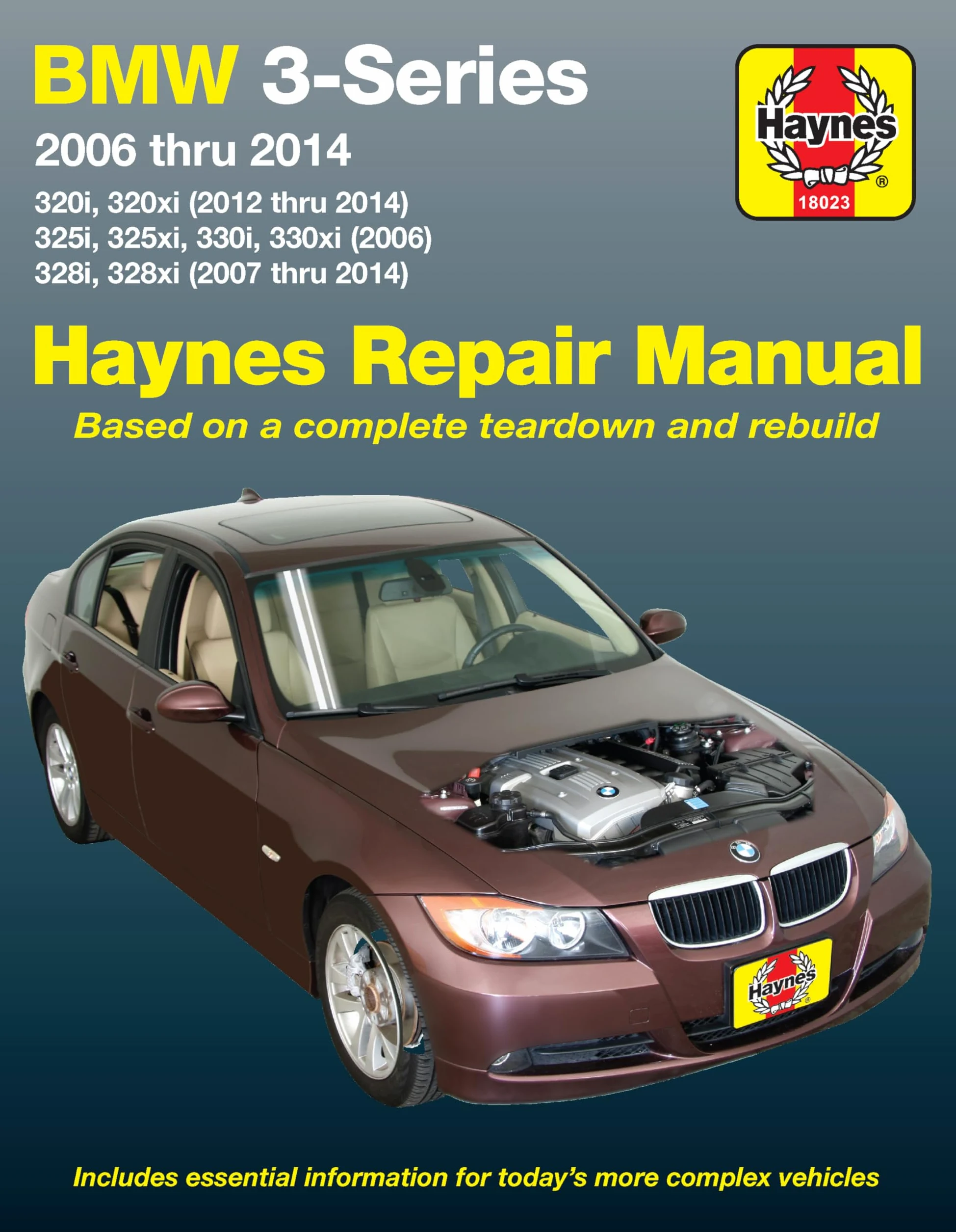 Haynes Repair Manual BMW 3-Series 320i 325i 330i 328i 2006-2014 USA