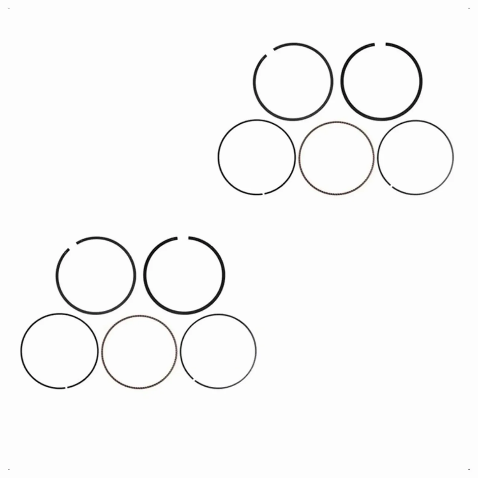 Pistón Kit Kit Aros Pistón Motor Motocicleta Kit Cilindro | 95 mm 34L-11610-40-00 para XT600 TT600R para SRX600 para YFM600FW para Grizzly 4x4 1998-2001 XV1600A(2pc)
