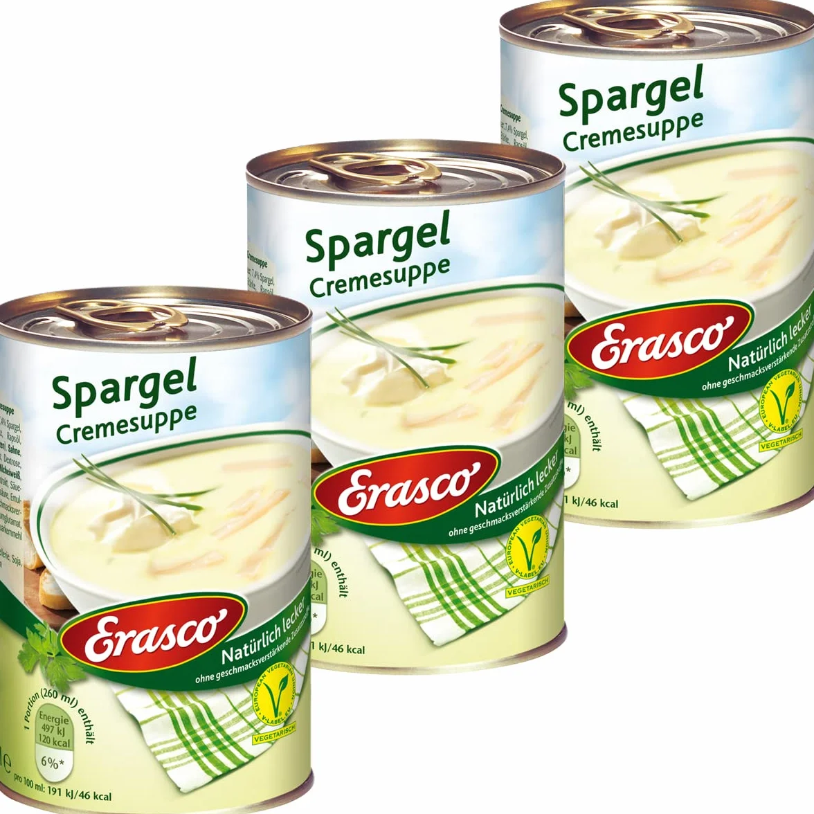 Sopa de espárragos Erasco 390 ml 3 unidades