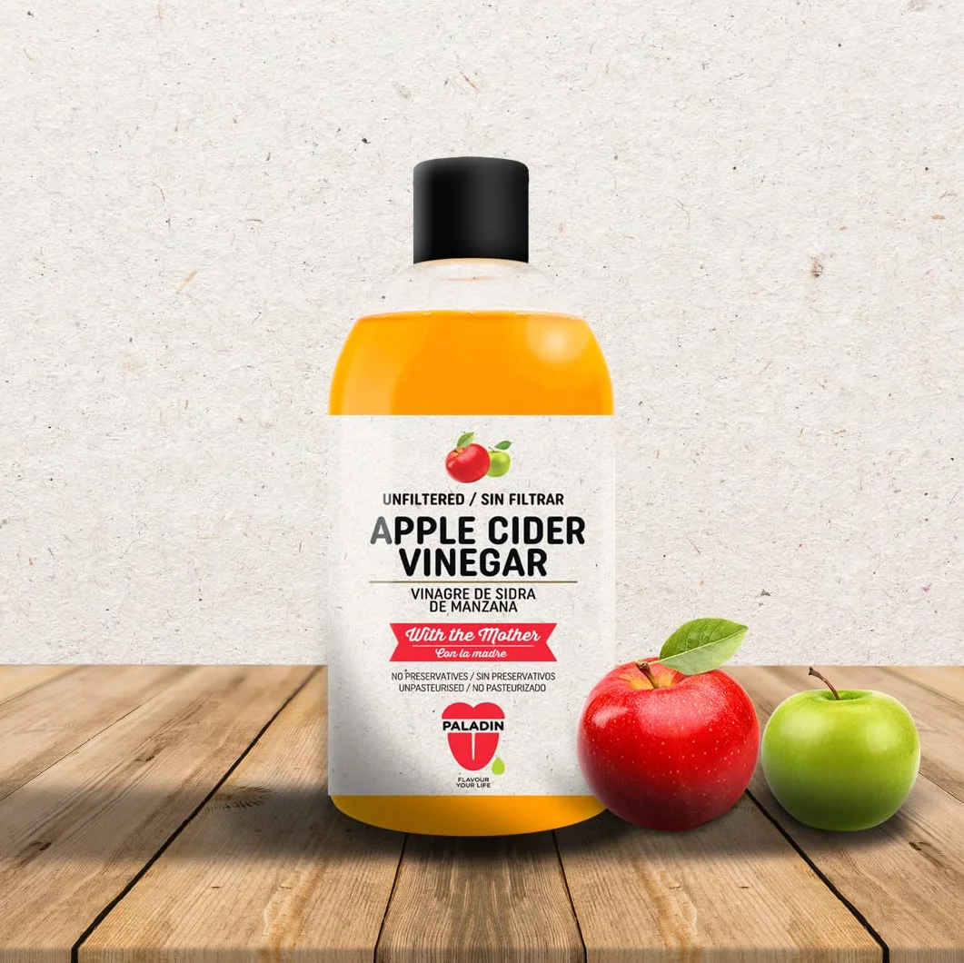 PALADIN VINAGRE DE SIDRA DE MANZANA SIN FILTRAR 500ml CAJA 6 UNIDADES