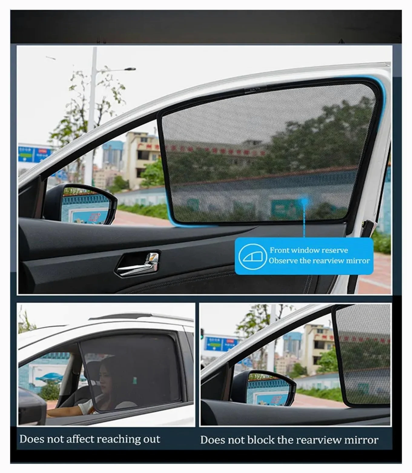 Protector para Parabrisas Coche para Citroen para Grand para C4 7 Asientos 13-23 Cortina Coche Cubiertas Parasol para Ventana Parasol Magnético Visera Solar Parasol Coche