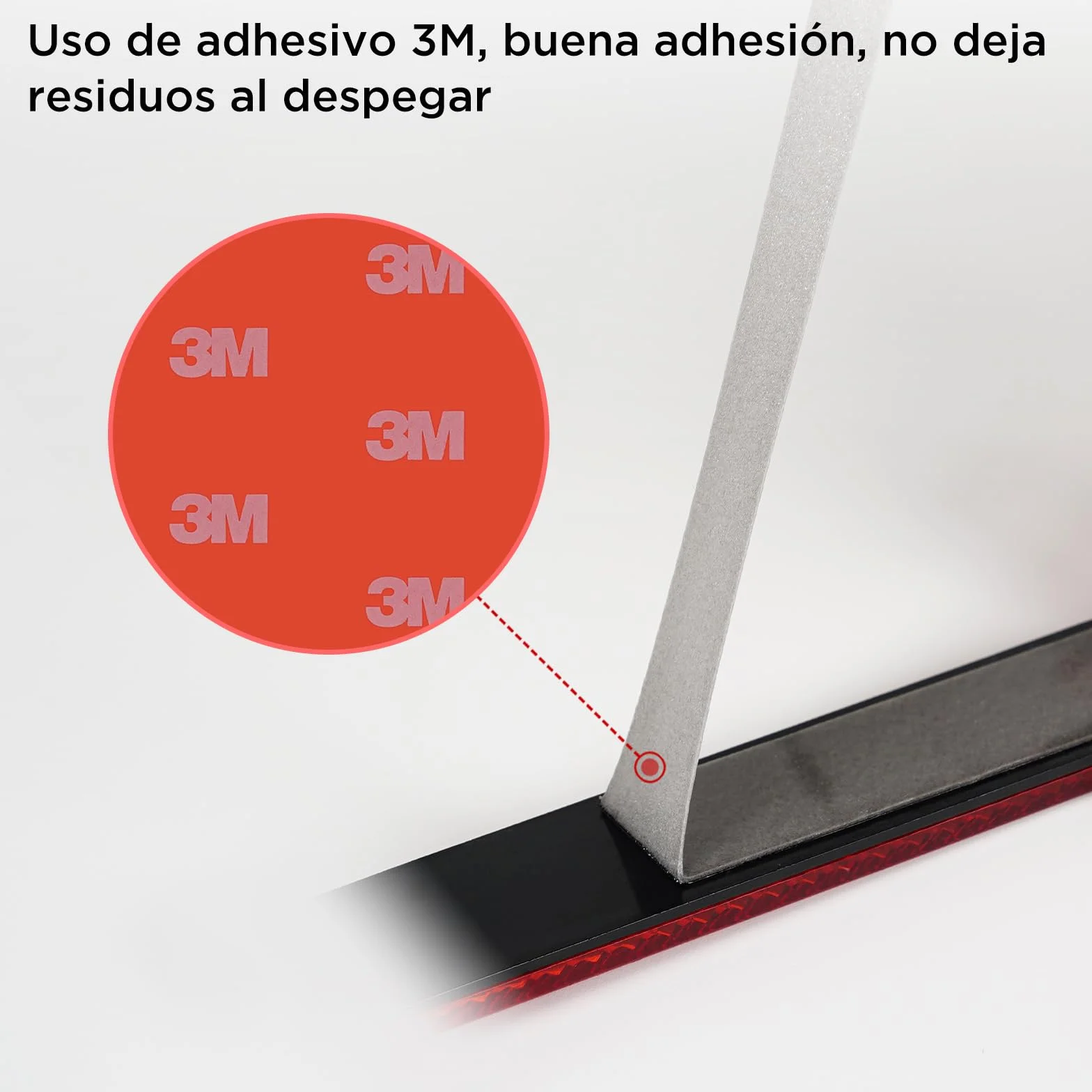 evermotor Catadioptrico Reflector trasero para motocicleta, Homologado E4, 2 piezas reflectoras de ojo de gato en la parte trasera con placa de aluminio autoadhesiva