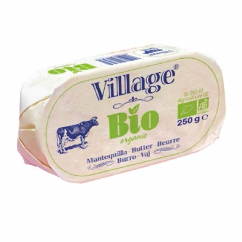 VILLAGE Mantequilla Sin Sal Bio, 250g