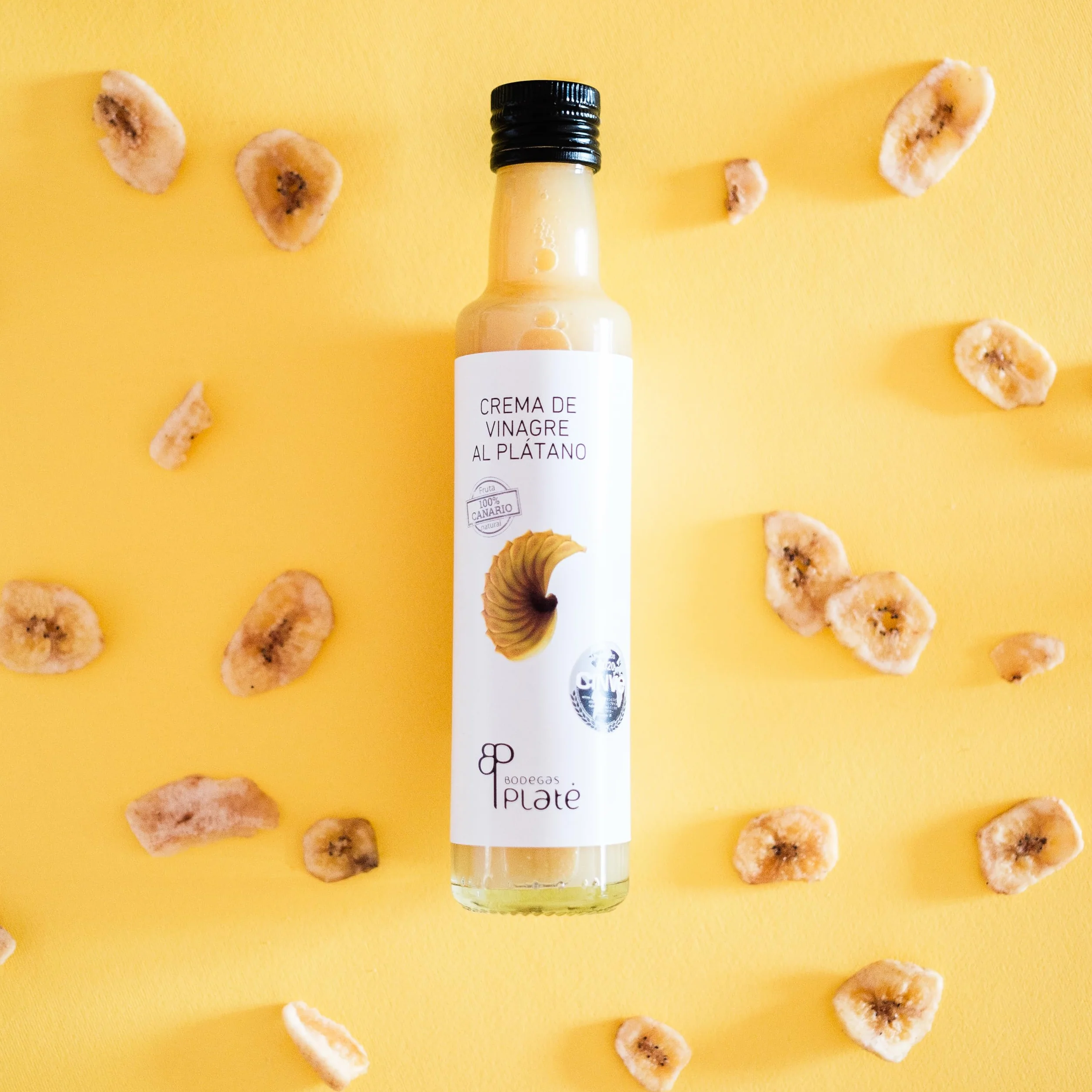 Crema de Vinagre de Plátano 250 ml | Aderezo artesanal natural vegano sin gluten