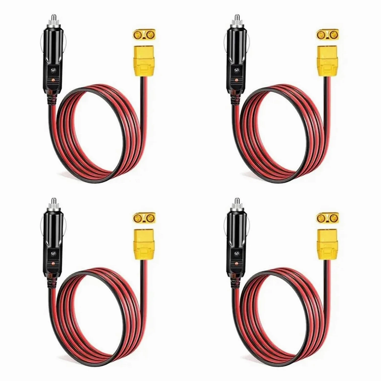 XT90 - Cable de carga hembra a encendedor de cigarrillos de 14 AWG 12 V