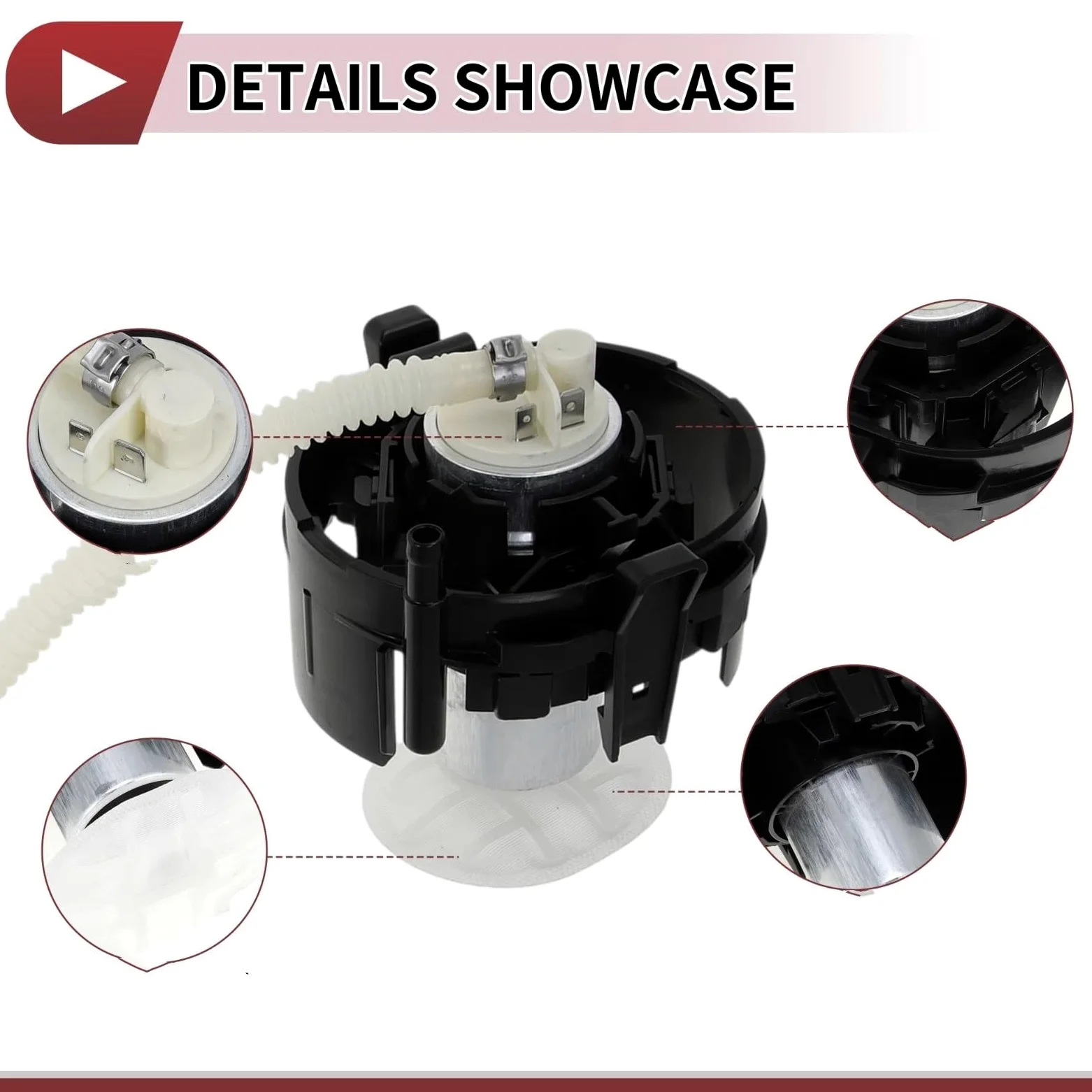 Módulo Bomba De Combustible Módulo De Filtro De Conjunto De Bomba De Combustible Con Colador Compatible Con Para 750iLP 740iLP Sedan Automático 1999 2000 2001 16141182355