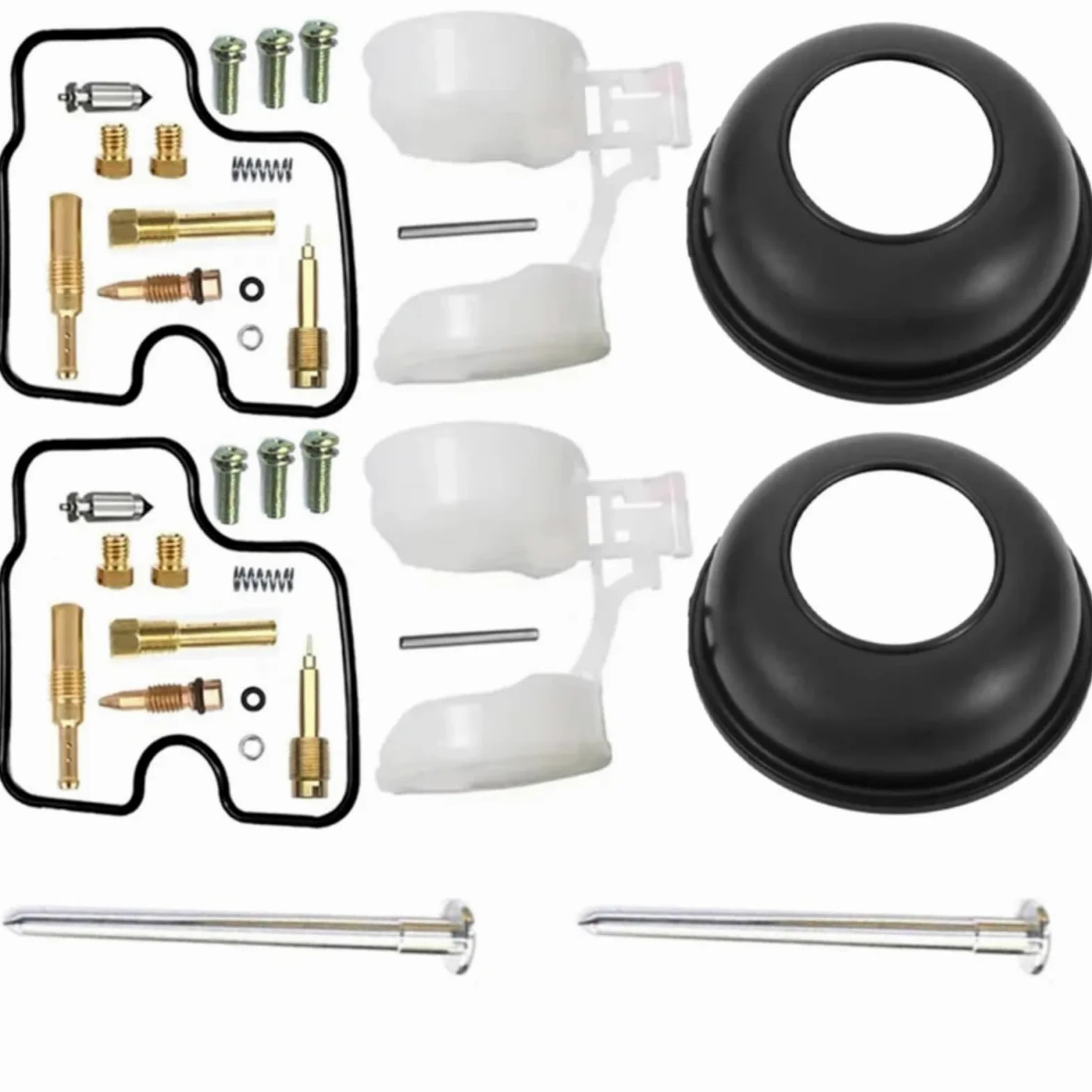 Kit Carburador Repuesto Kit De Reparación Carburador De Motocicleta, Piezas Reconstrucción Carburador Compatible Con Shadow Para VT125 VT125C Para 125cc Vacío De Diafragma Flotante(E Style)
