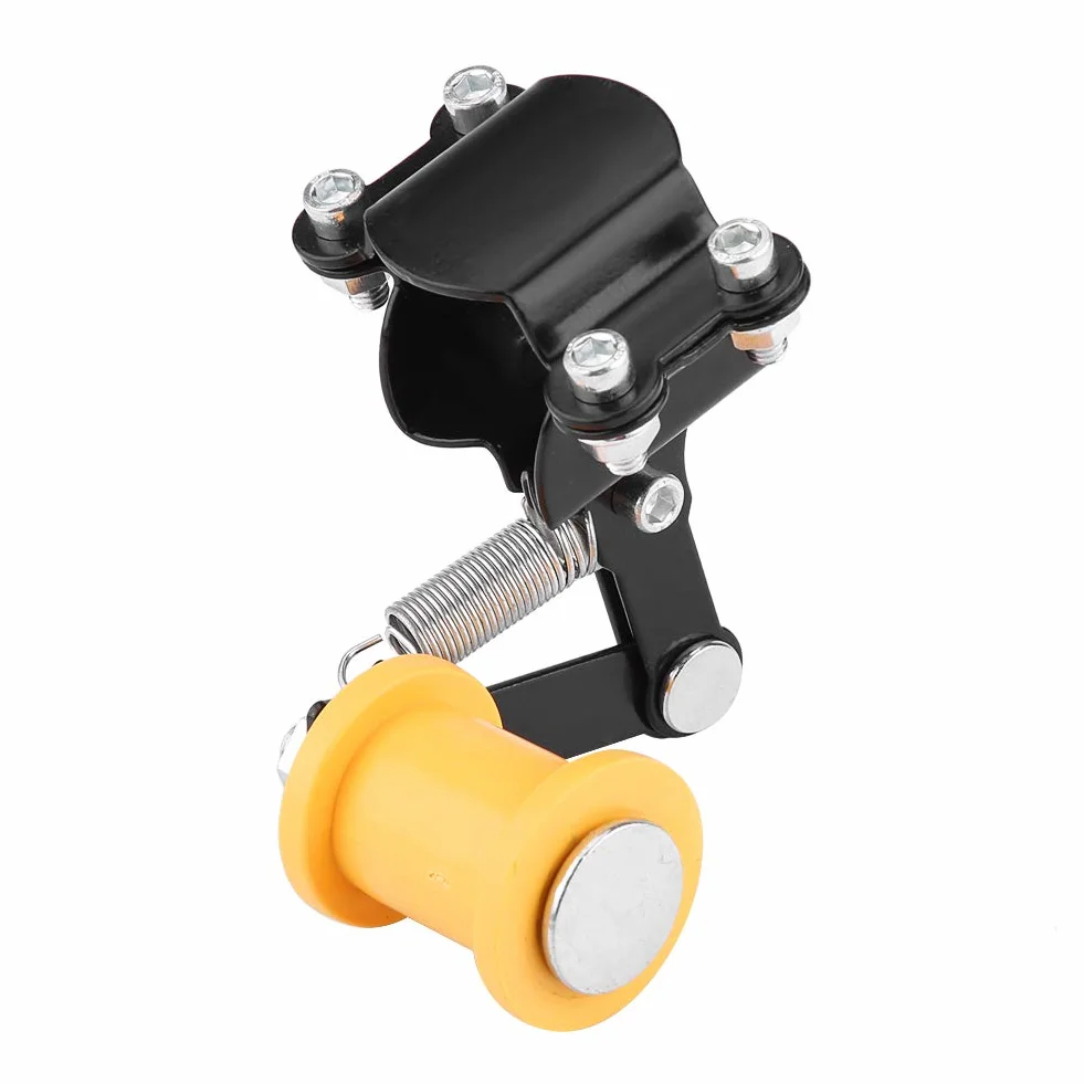 Ajustador de Cadena de Motocicleta, 3,7-4,3 cm/1,46 "- 1,69" Ajustador de Cadena Tensor Perno en Rodillo Accesorios modificados para Motocicleta(Regulador de Cadena/Negro)