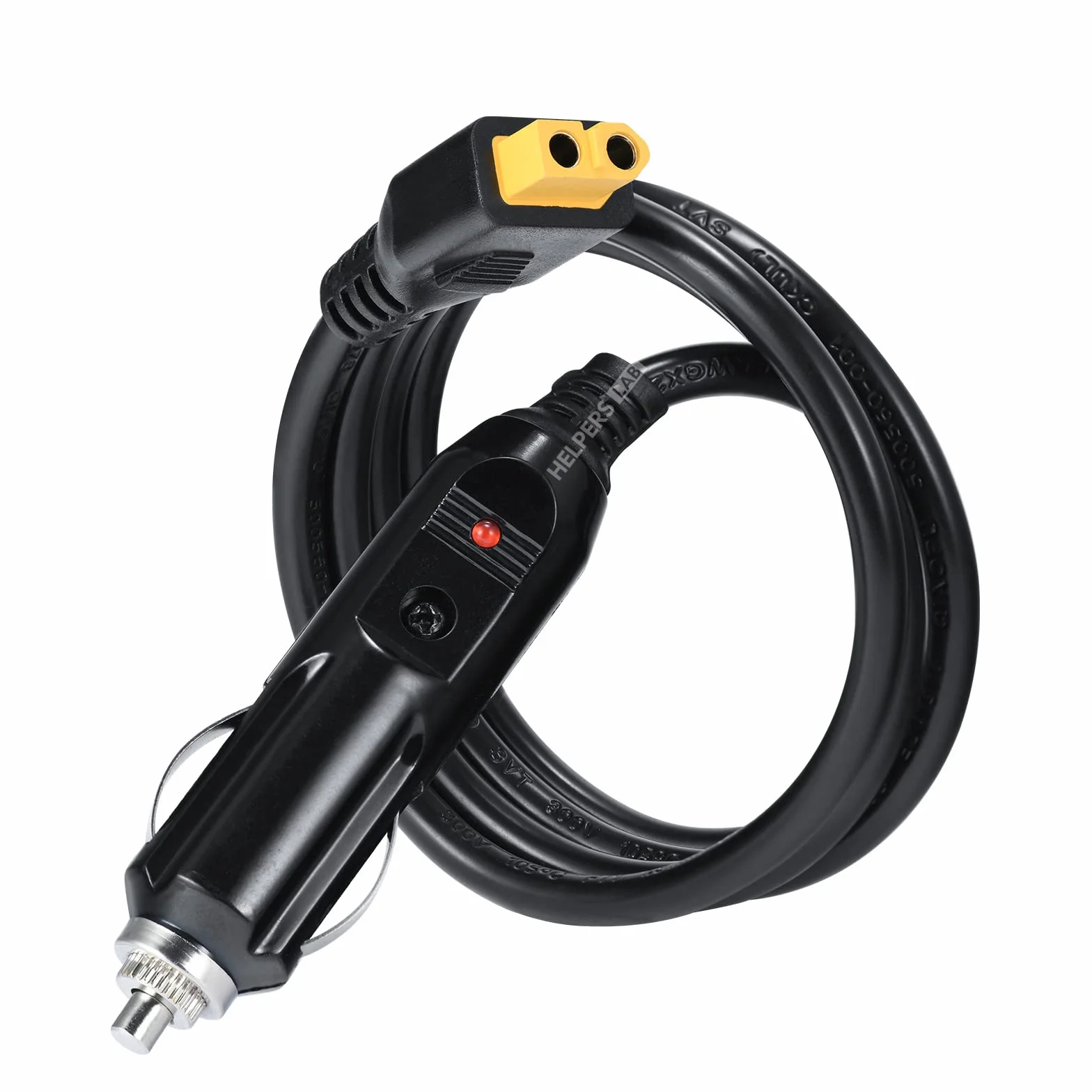 XT60 Cargador de Coche Mechero para Powerstation Estación de energía portátil Bluetti EB55 EcoFlow Delta River 12-24 V Encendedor de Cigarrillos Plug 16 AWG