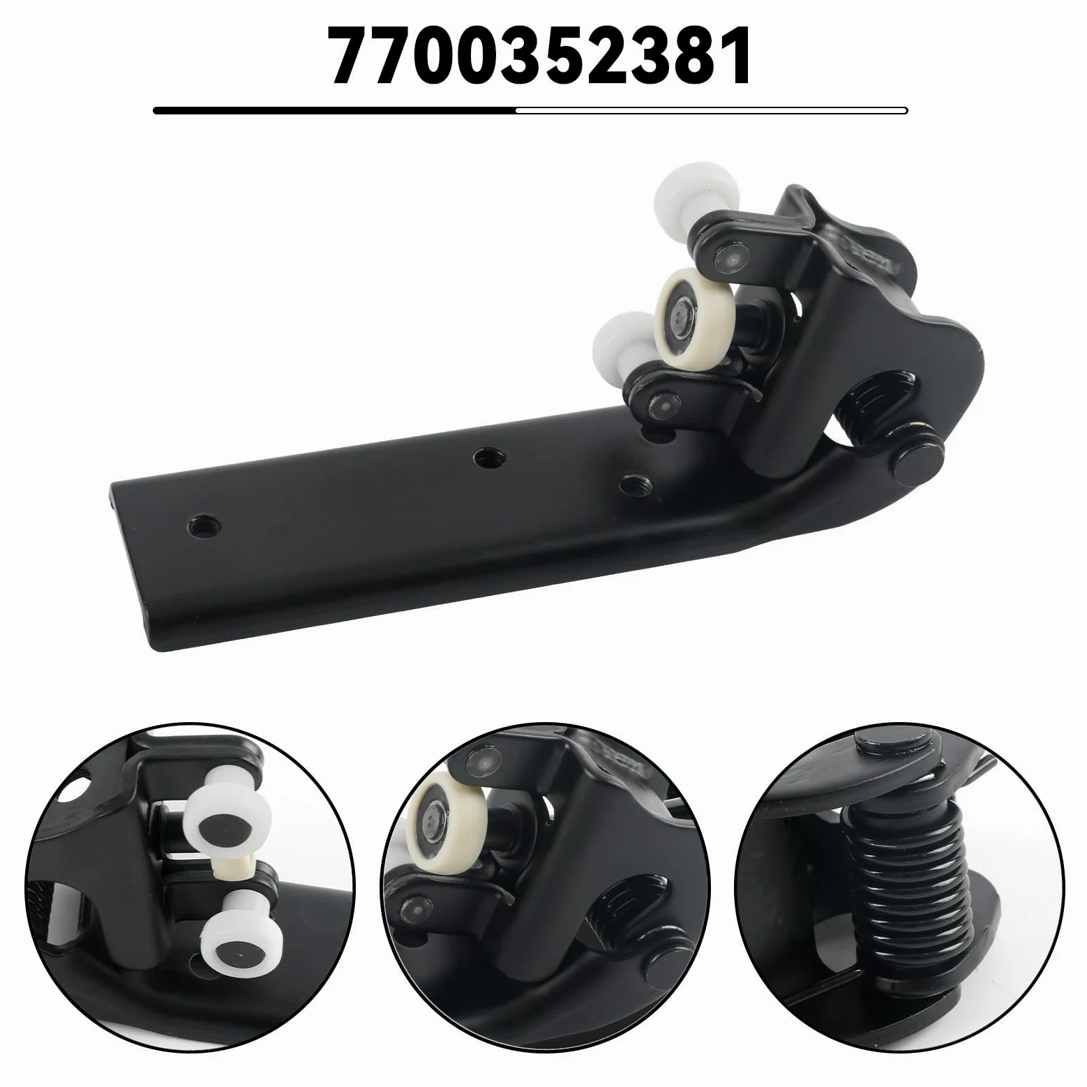 Rodillos de Puerta Lateral Derecha repuesto para Renault Master/Nissan Interstar 1997-2010, Juego de Ruedas Puerta Lateral compatible con Opel Movano 1997-2010-Guía de Rodillos para Puerta Cor