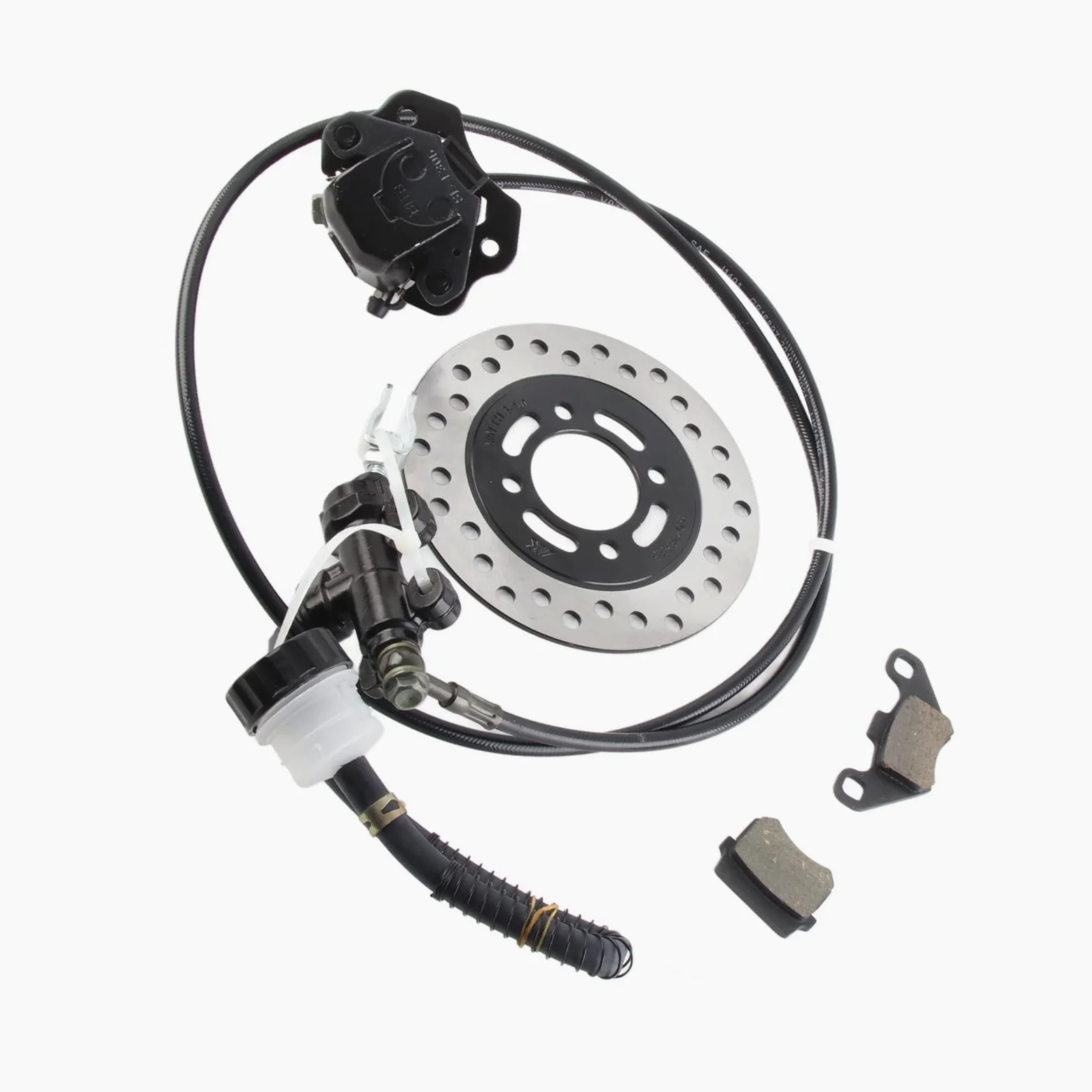Kit de Cilindro Maestro de Freno Go Kart, Freno Hidráulico Universal con Rotor de Disco para 50-200cc
