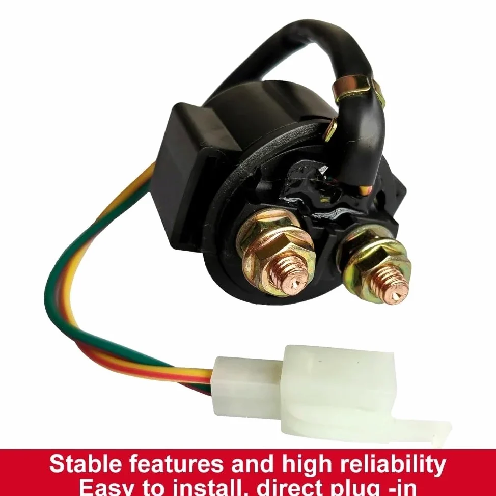 Relé Arranque Relé de arranque 12 V para motocicleta para NX250 TRX250 para Fourtrax Recon ATC250 ATC250ES para Large Red 3-Wheeler TRX250EX