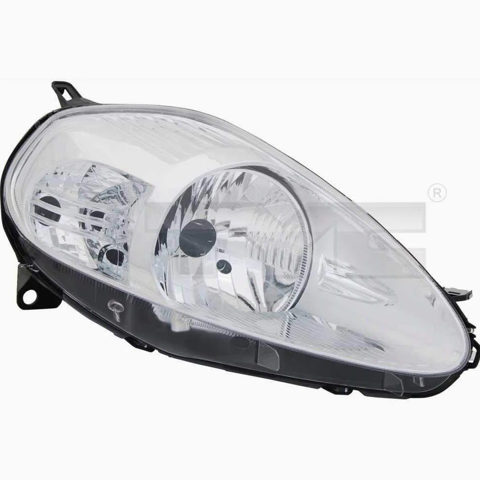 Faro principal delantero derecho cromo H4 para modelo Grande Punto 199_ 199 con servomotor LWR
