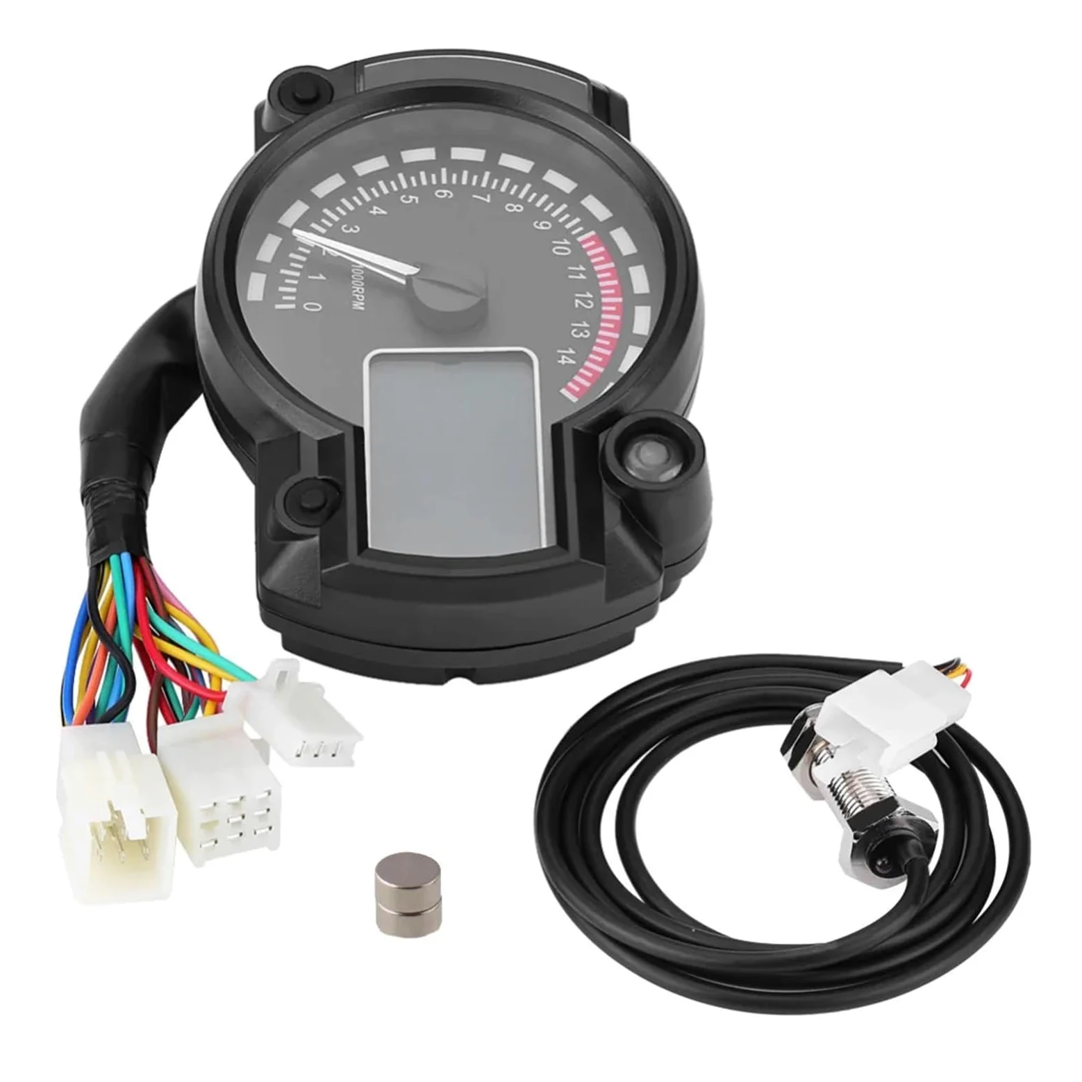 Velocímetro Digital LED Universal para Motocicleta, Panel De 7 Colores con Contador De Horas para Ho&nda para Suzuki para Ya&maha para Kaw&asaki medidor