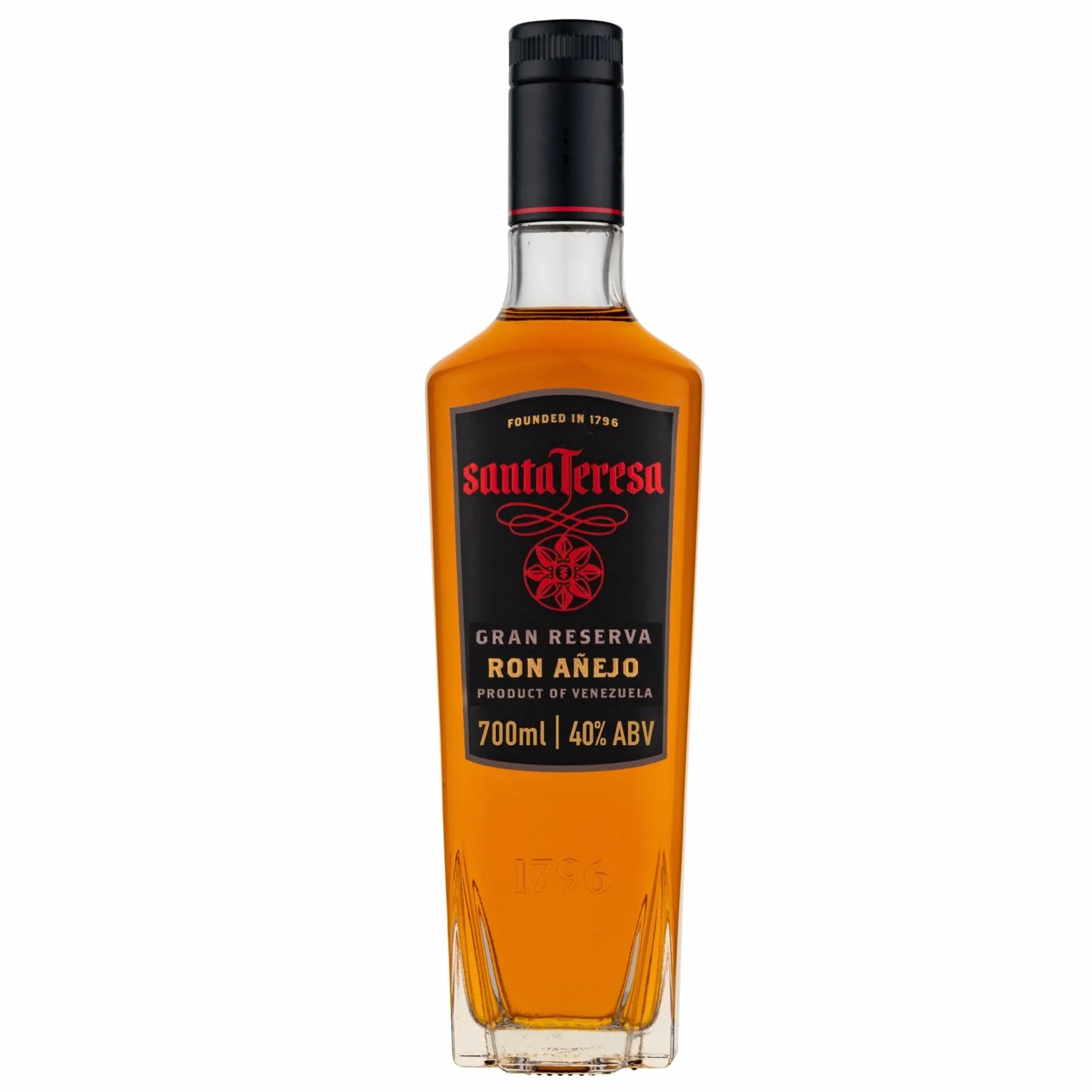 Ron Santa Teresa Gran Reserva Añejo 40% 70 cl Premium Oscuro Dorado