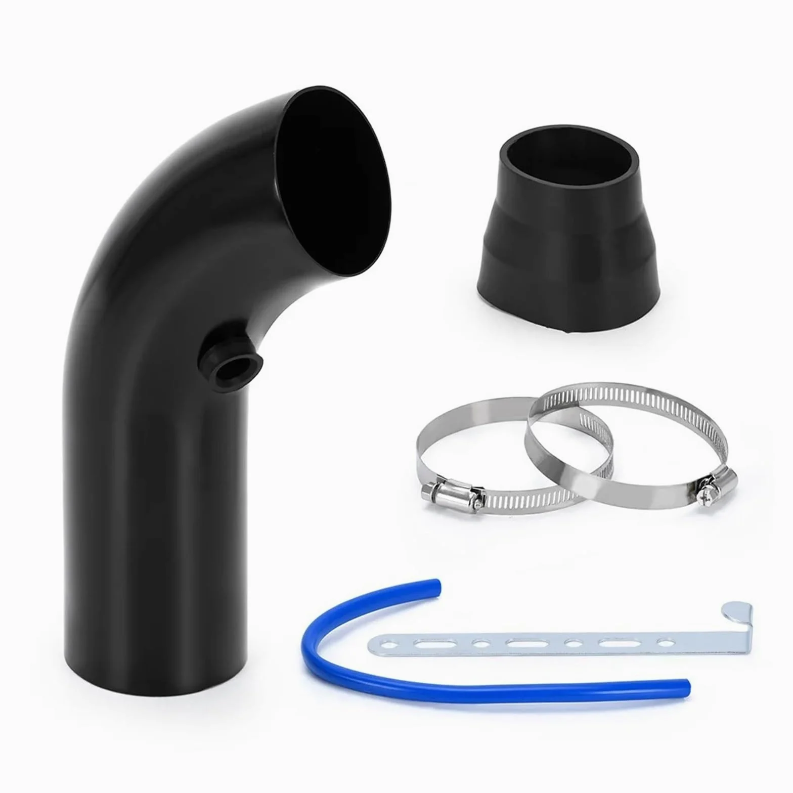 Filtro De Aire Universal 3 "y 76mm Tubo Entrada Frío, Kit Inducción Turbo Con Cono Tubería Inducción(E SET)