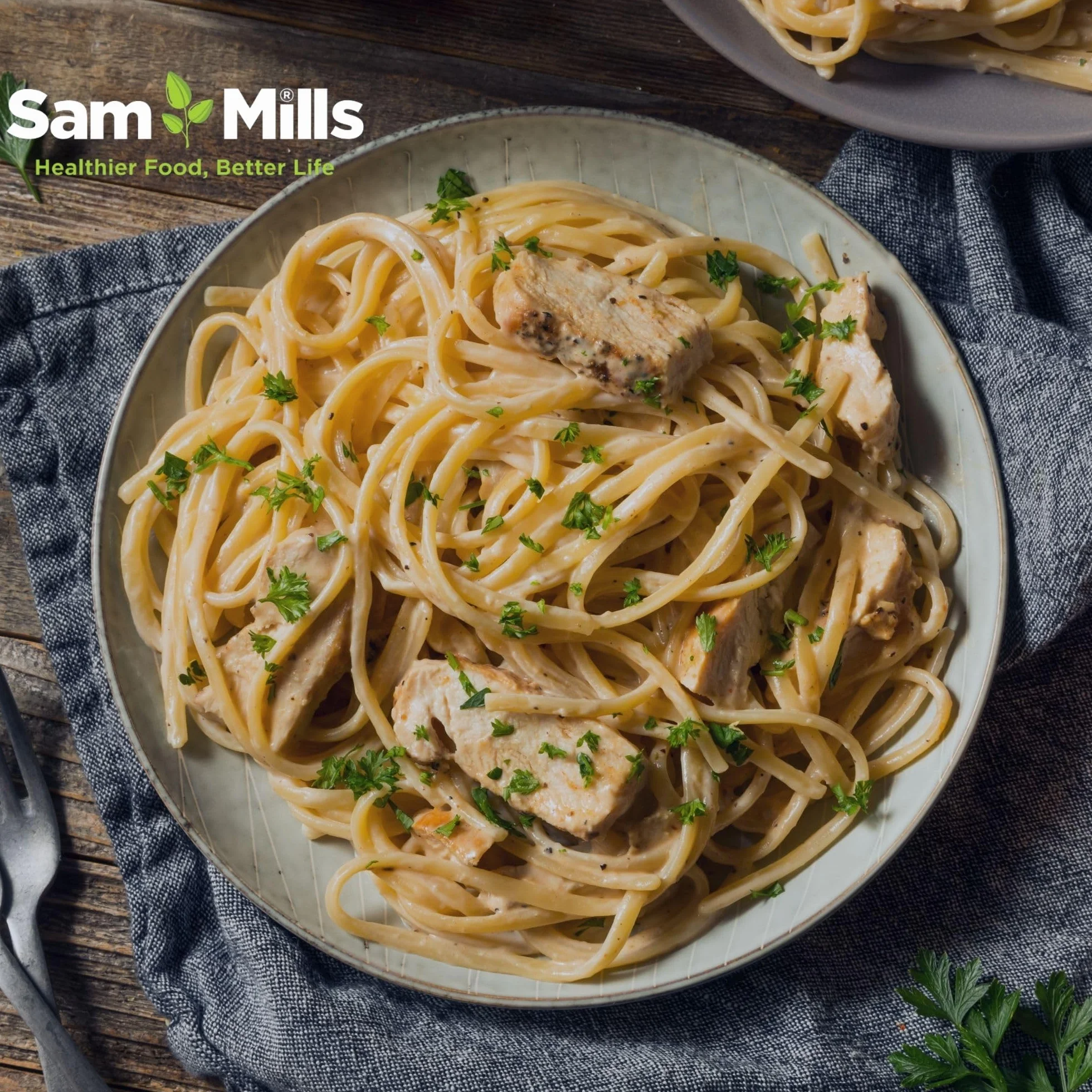 Fettuccine Sin Gluten Sam Mills 500 g Harina de Maíz Vegano